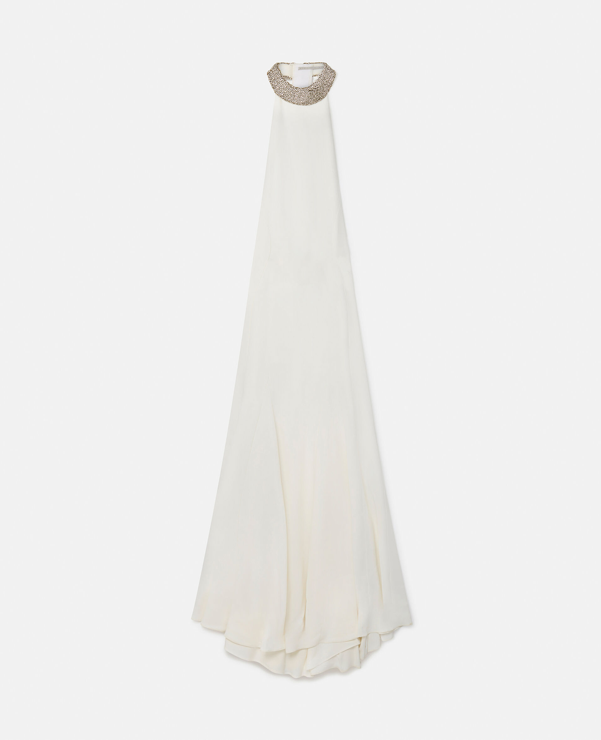 Robe de mariee dos nu avec cristaux-Blanc-large image number 0