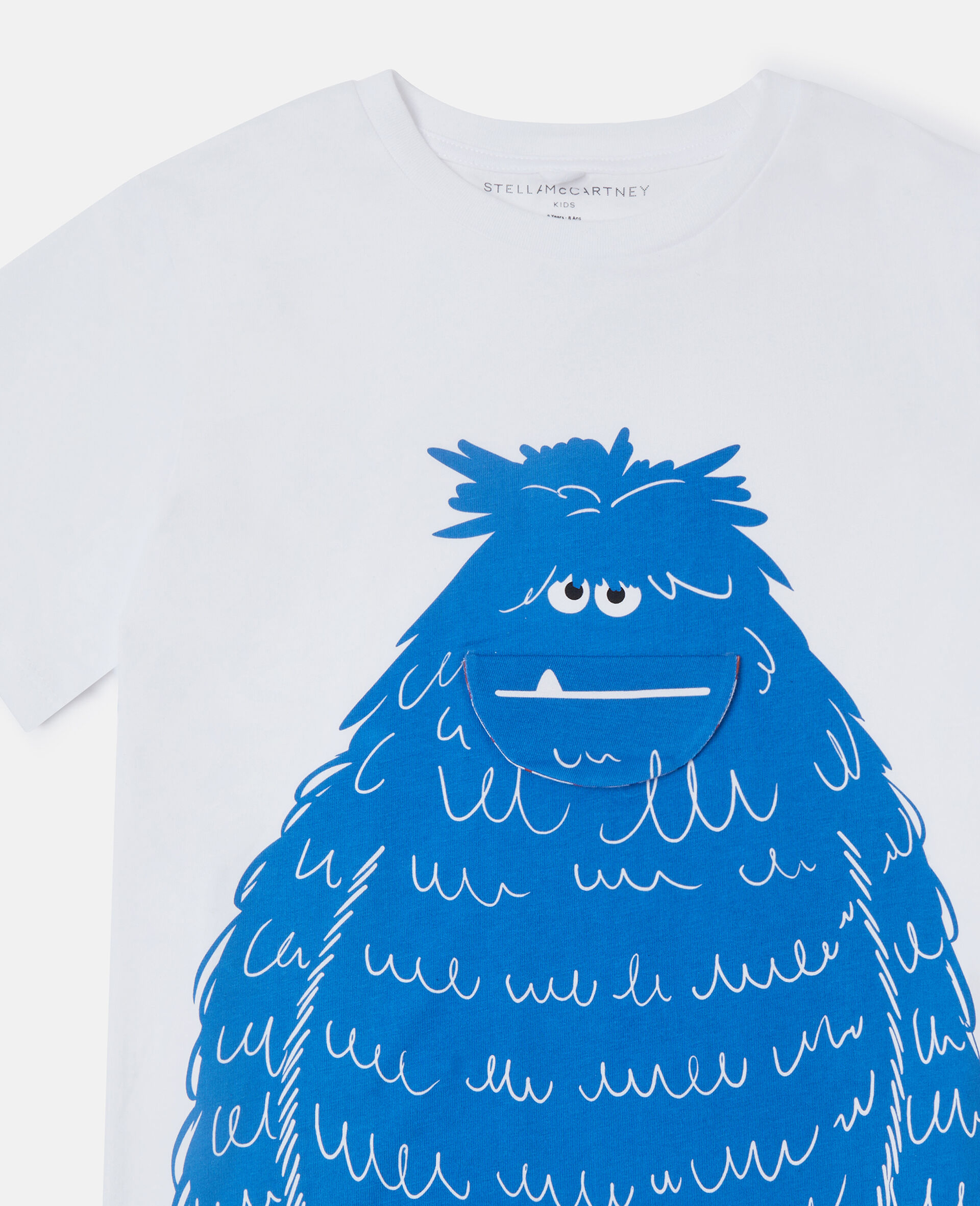 T shirt graphique avec monstre-Blanc-medium T shirt graphique avec monstre-Blanc-medium