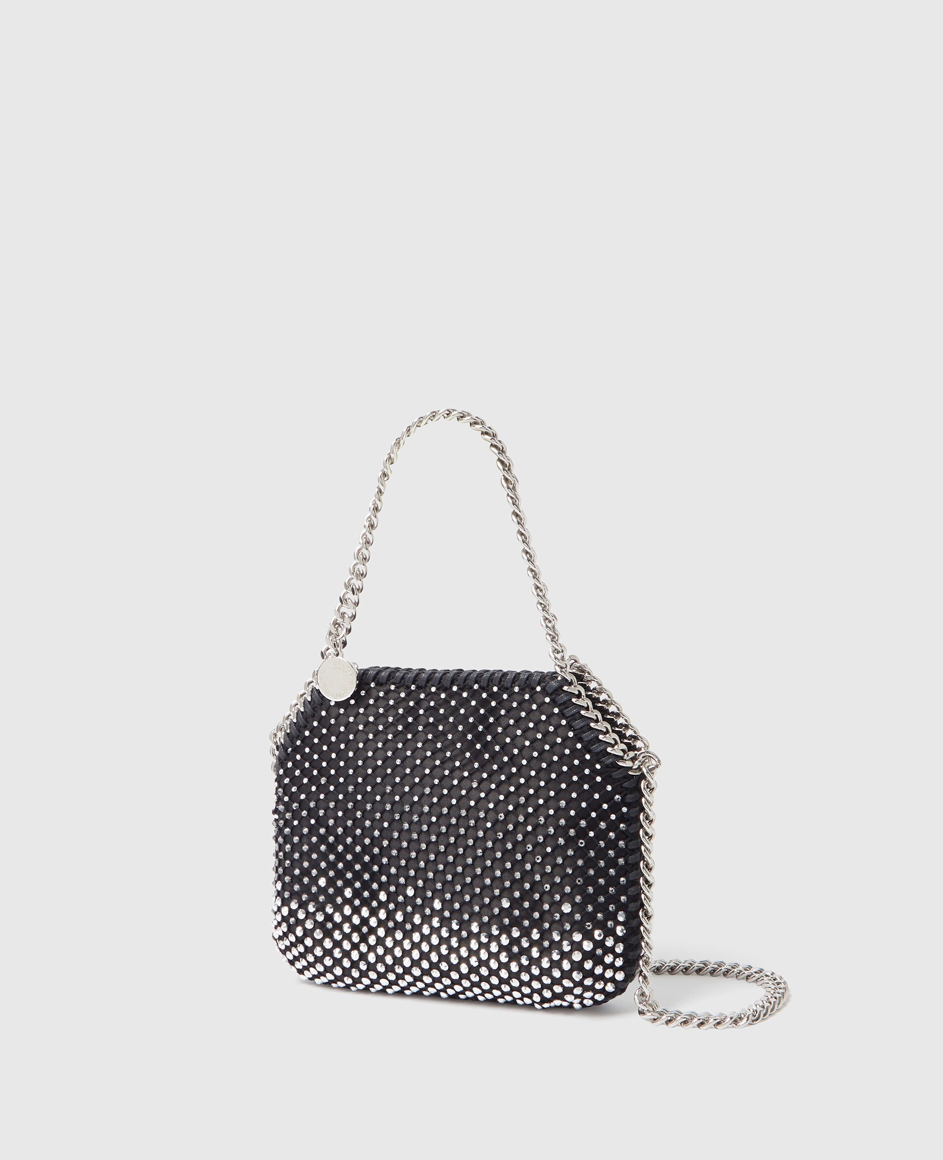 Tote Nano Falabella con Cristalli-Nero-medium