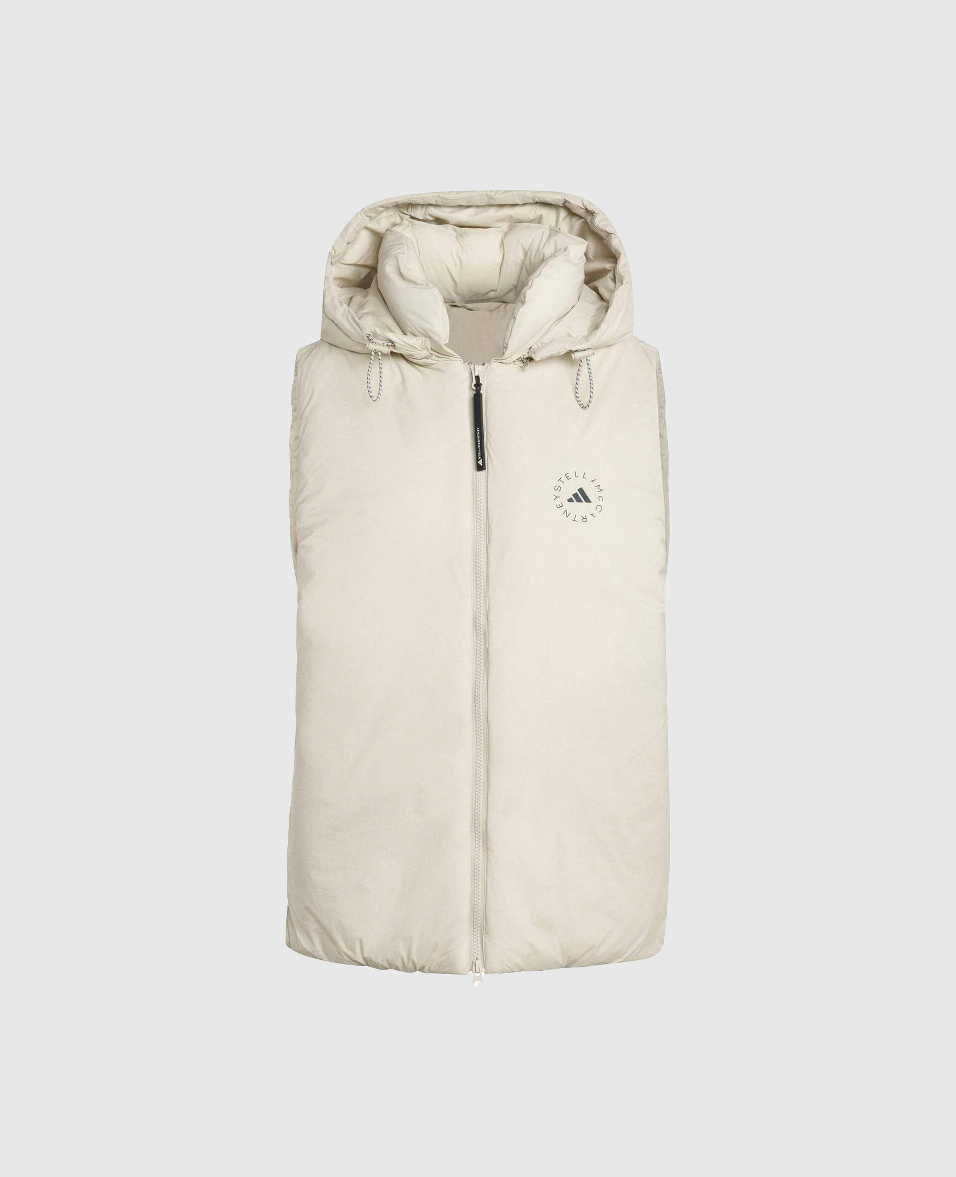 TrueNature Padded Hooded Vest-Grey-medium