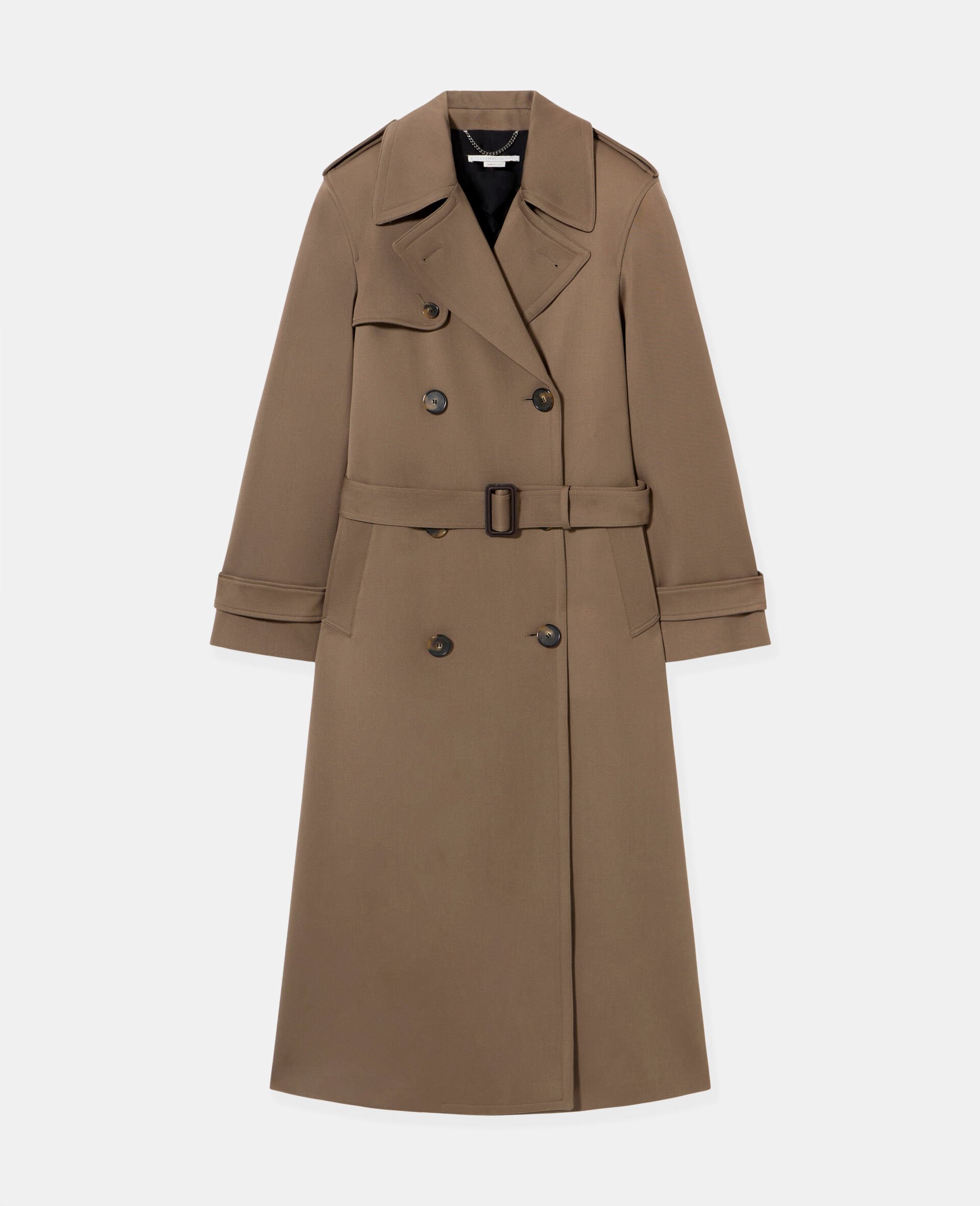 Oversize-Trenchcoat mit Gürtel-Schwarz-large image number 0