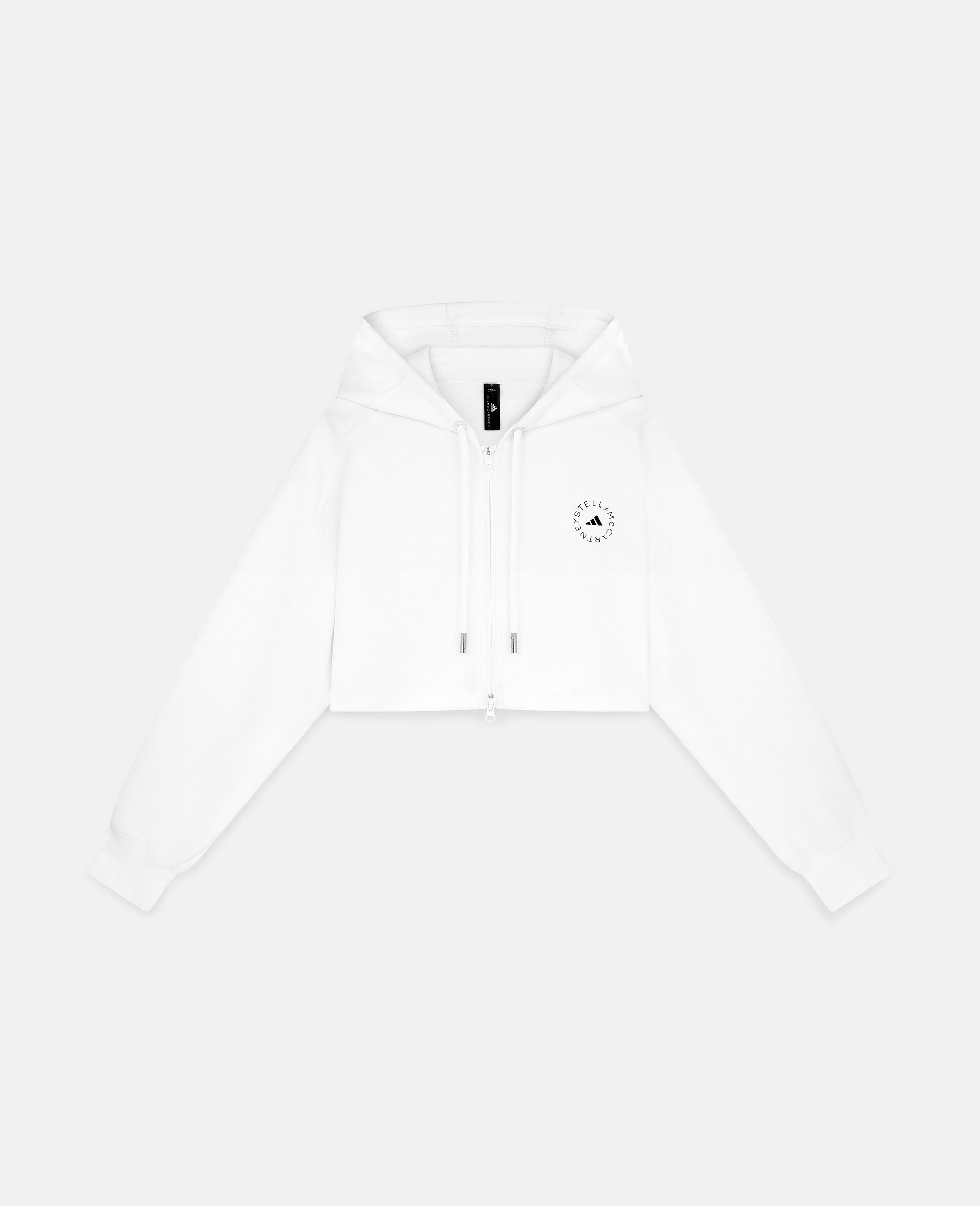 Cropped Hoodie-White-large image number 0