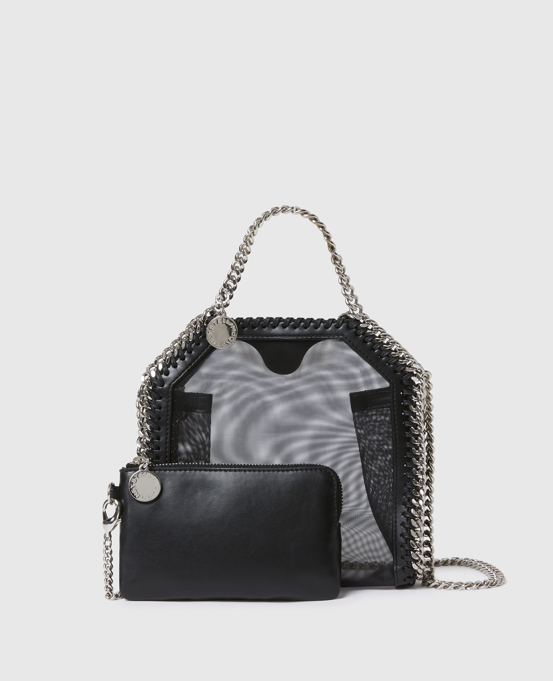 Falabella Mesh Tiny Tote-Black-large image number 0