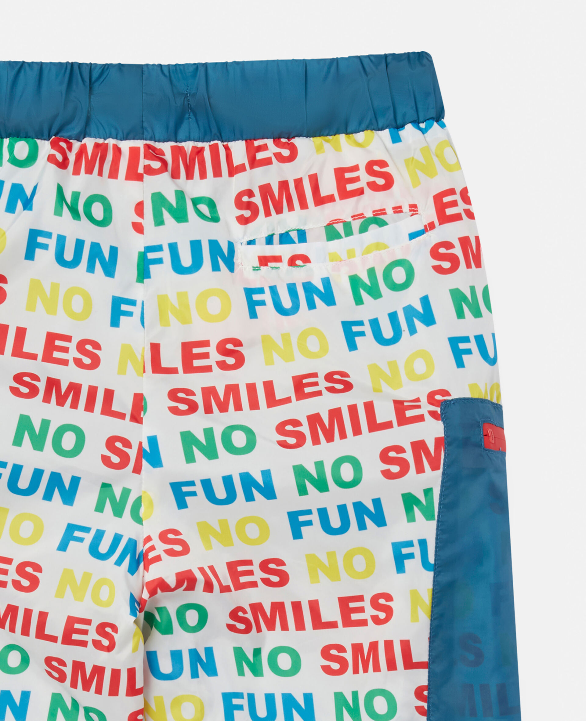 No Smiles No Fun Print Trousers-Multicoloured-large image number 2