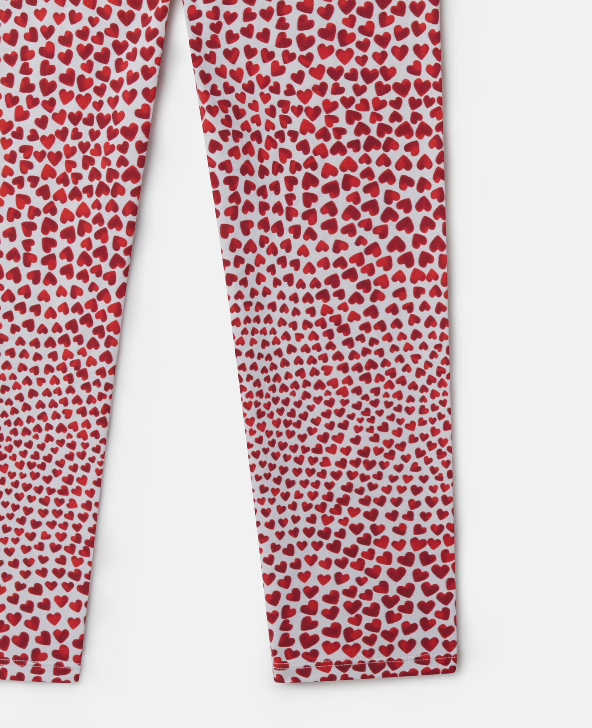Stella McCartney Multicolor Cotton-Blend Heart Print Leggings main image 0