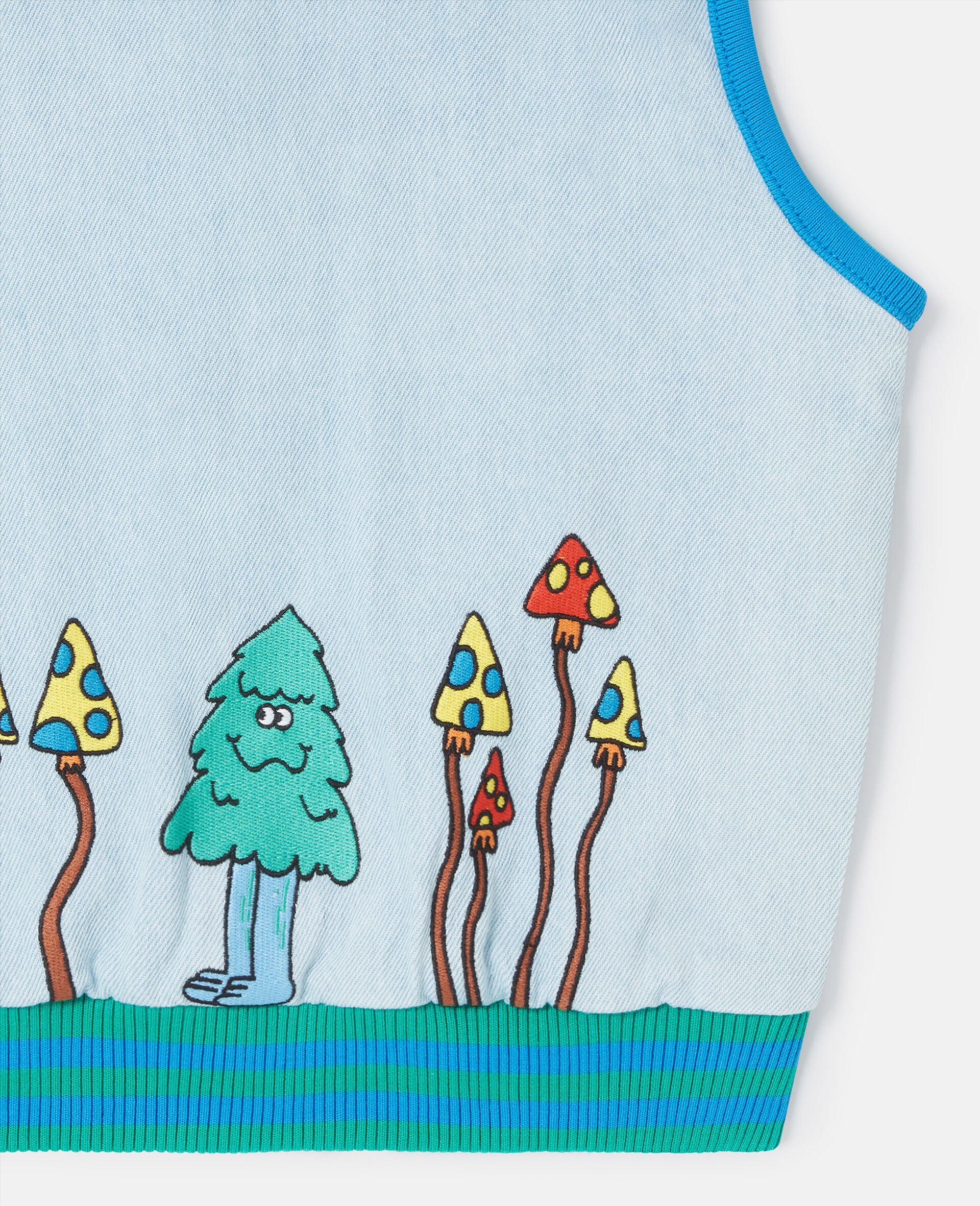 Woodland Friends Sleeveless Jacket-Blue-large Woodland Friends Sleeveless Jacket-Blue-large image number 3