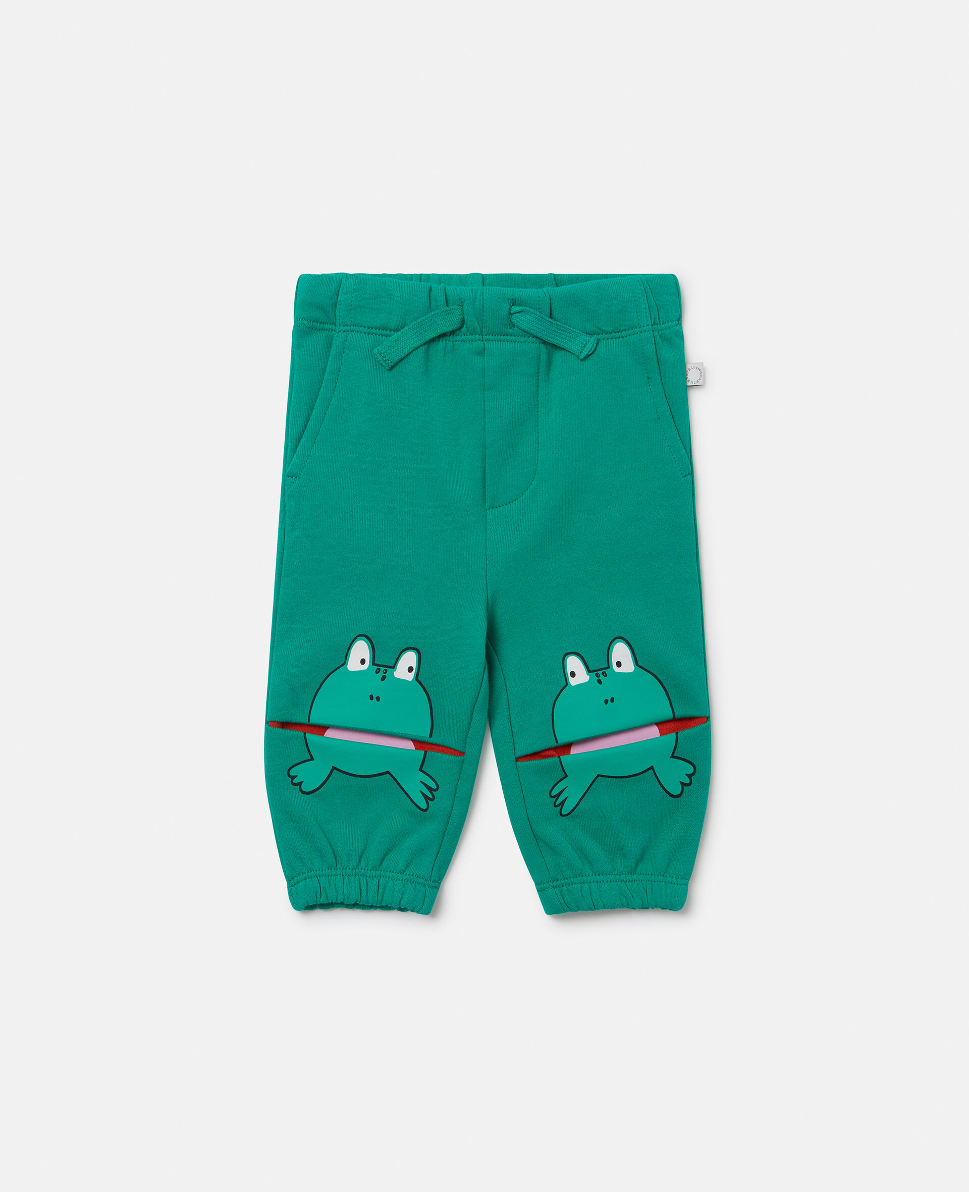 Frog Graphic Sweatpants-Green-large image number 0