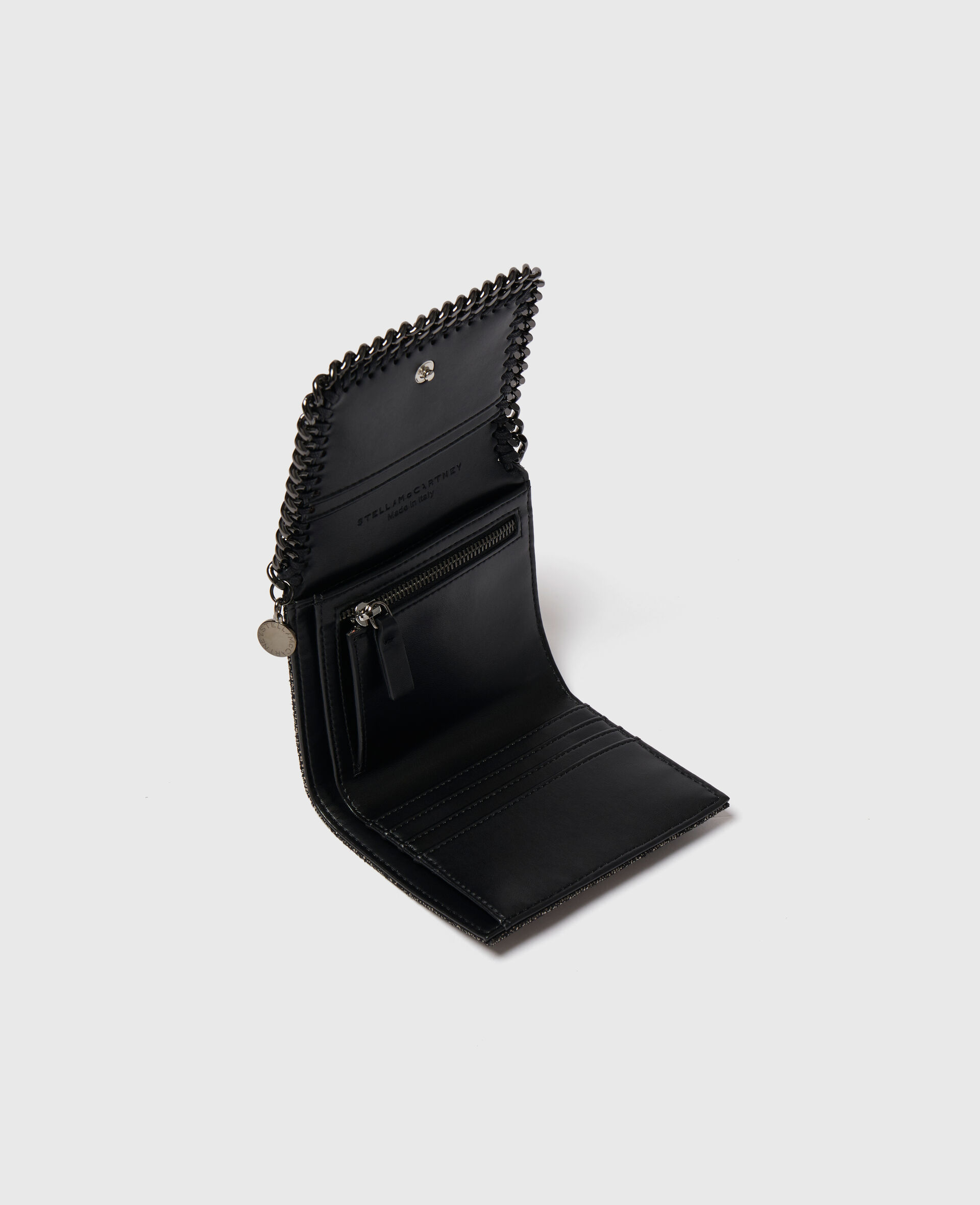 Falabella Small Flap Wallet-Black-large image number 2