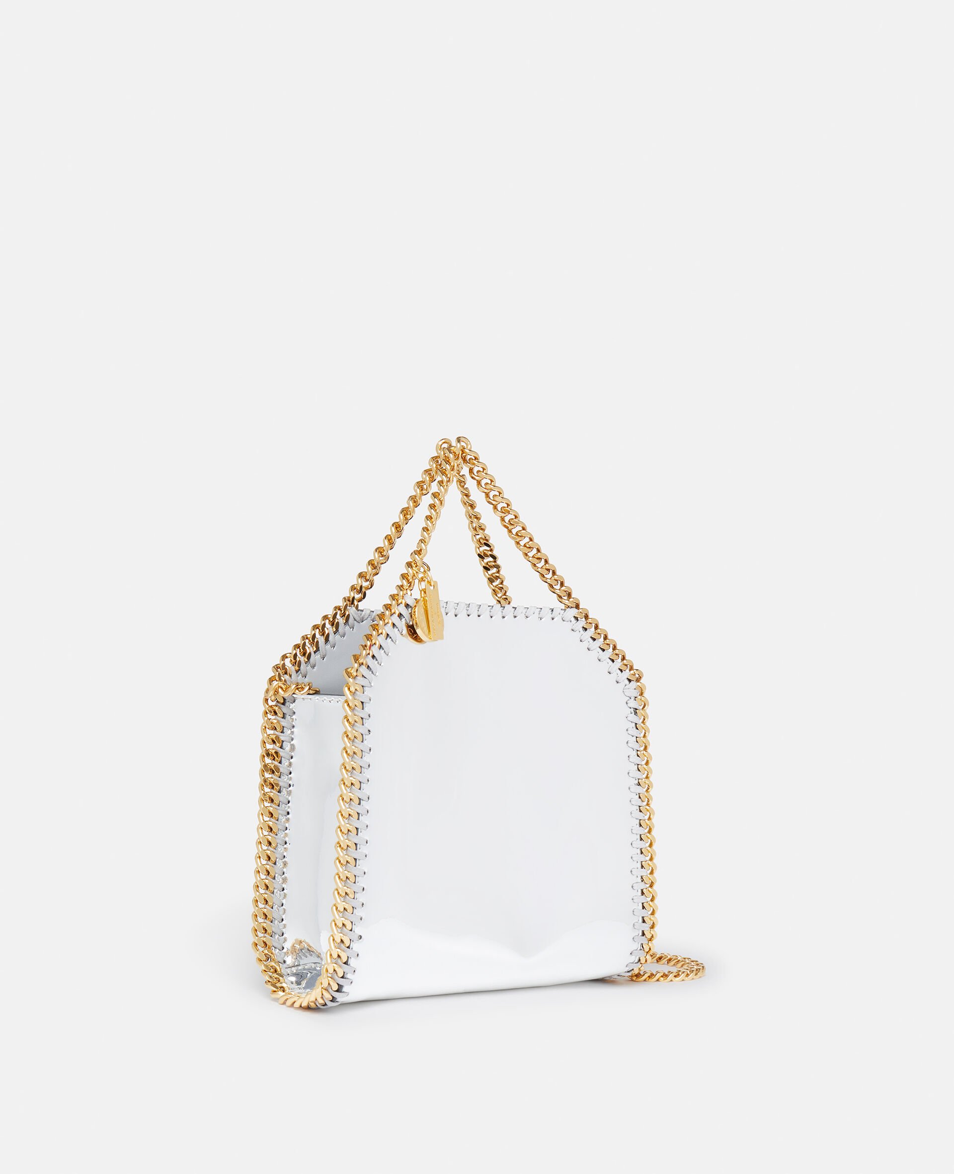 팔라벨라 미러 크롬 피니시 토트백-Silver-large 팔라벨라 미러 크롬 피니시 토트백-Silver-large image number 1