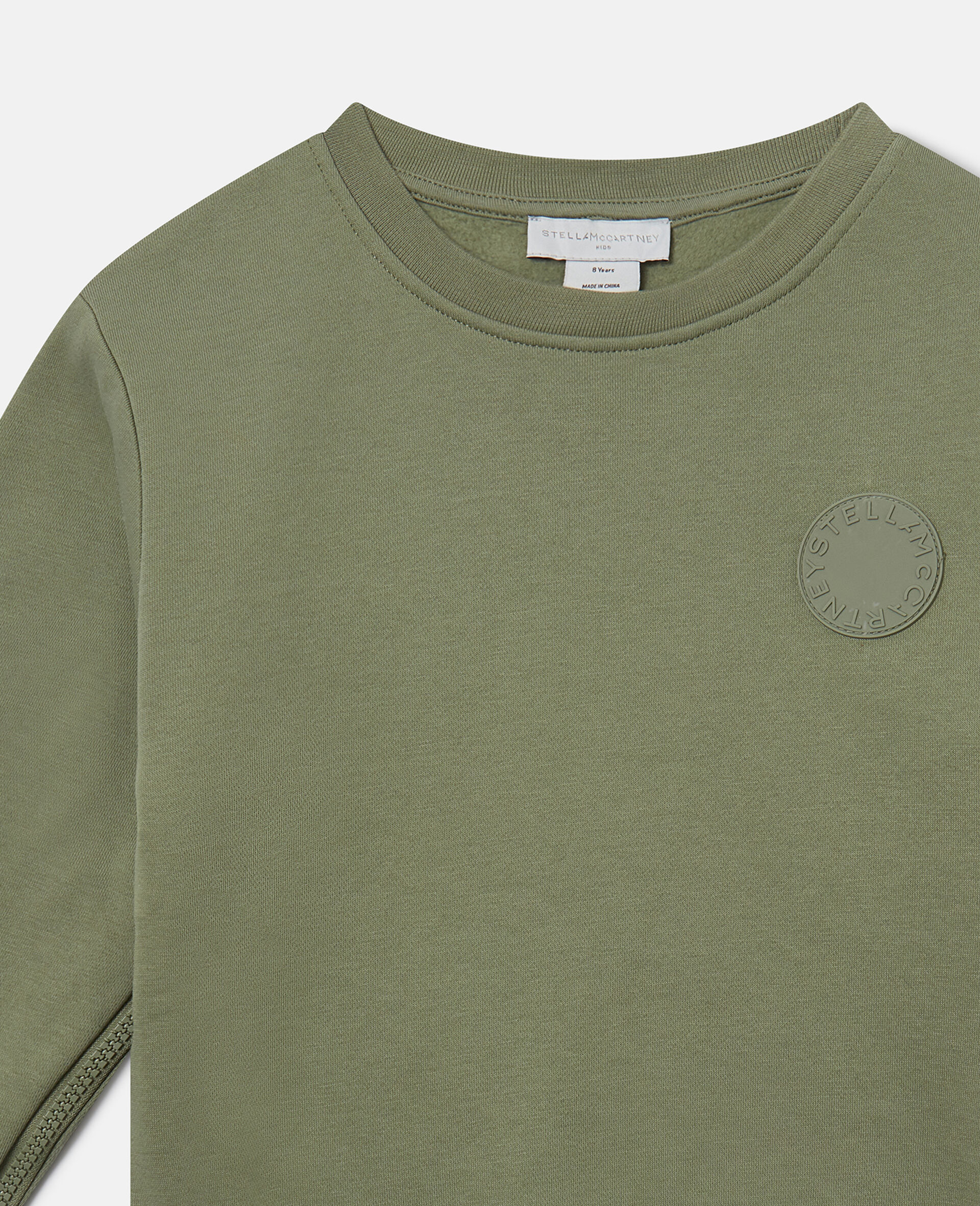 Logo Medallion Crewneck Sweatshirt-Green-medium Logo Medallion Crewneck Sweatshirt-Green-medium