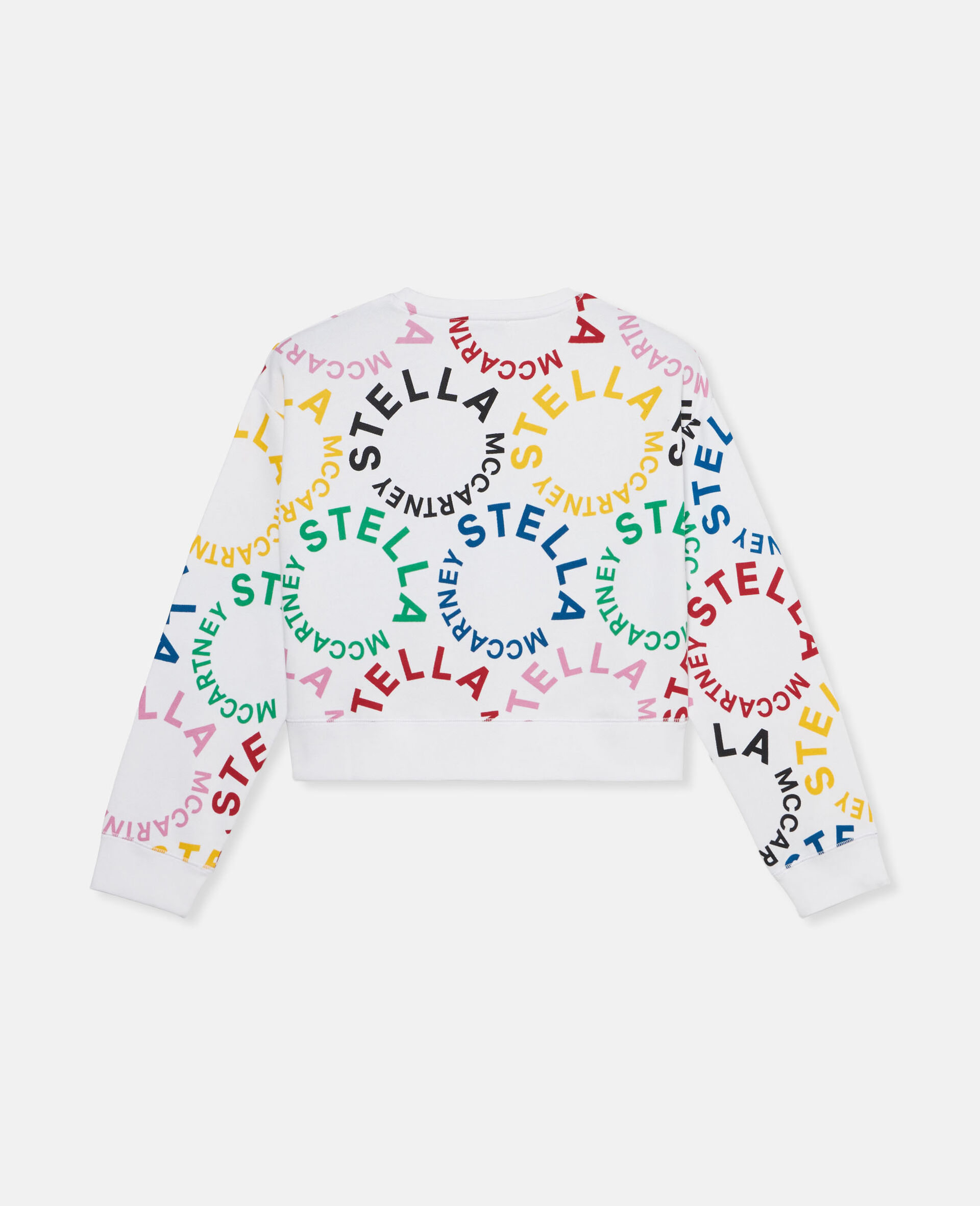 Circular Logo Cropped Sweatshirt-Multicolour-large Circular Logo Cropped Sweatshirt-Multicolour-large image number 1