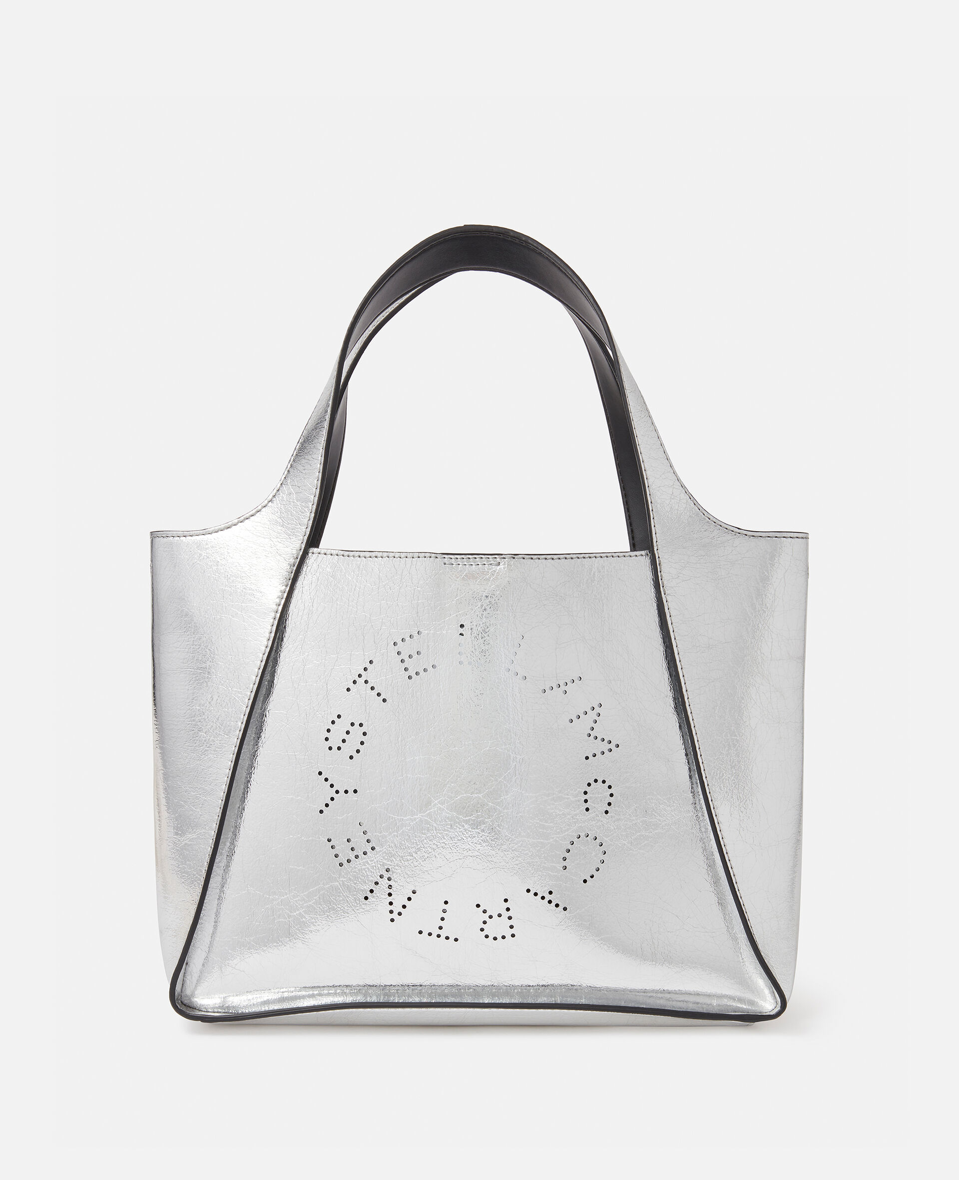 Stella Logo Metallic Crossbody Bag-Grey-large image number 0