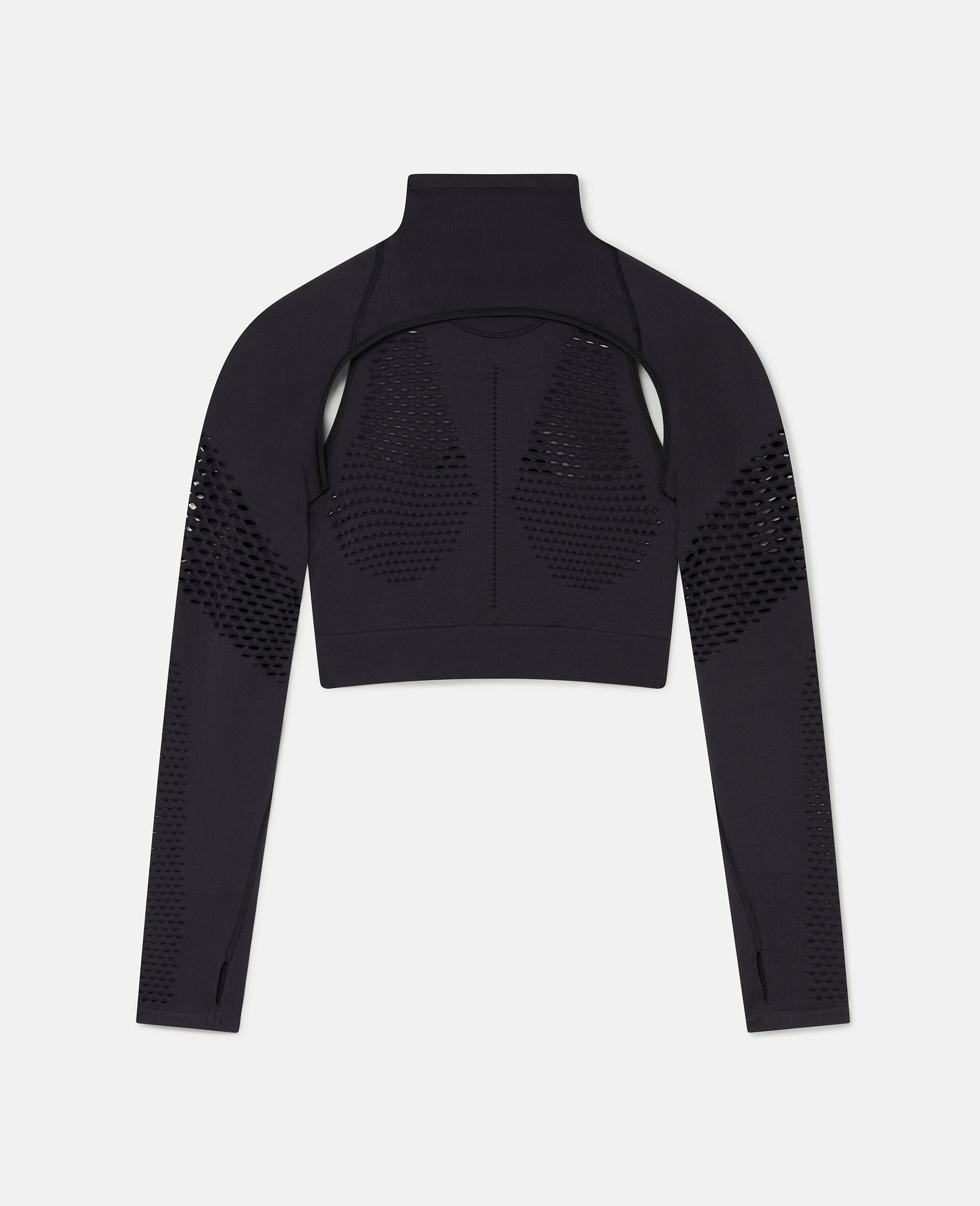 Canotta da Yoga a Maniche Lunghe Staccabili TrueStrength-Nero-medium