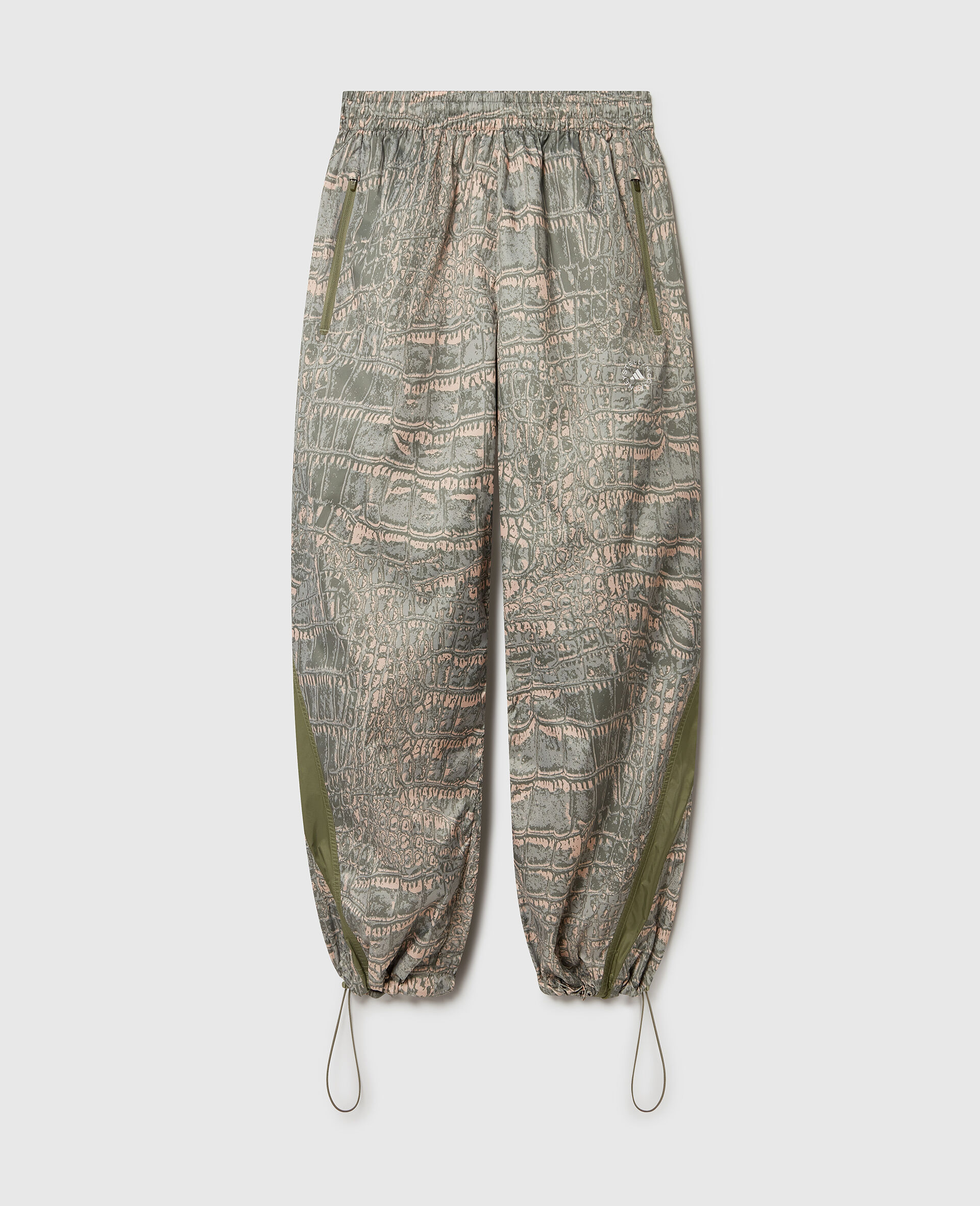 Logo Woven Graphic Print Trackpants-Beige-medium Logo Woven Graphic Print Trackpants-Beige-medium