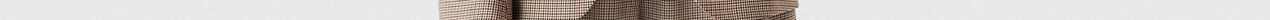 Pleated Houndstooth Wool Pants-Brown-medium