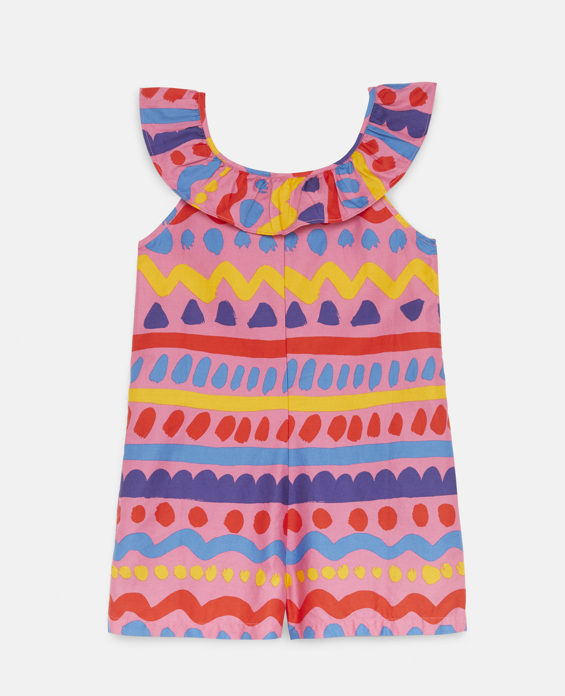 Striped Satin Cotton All-In-One-Multicolour-large image number 2