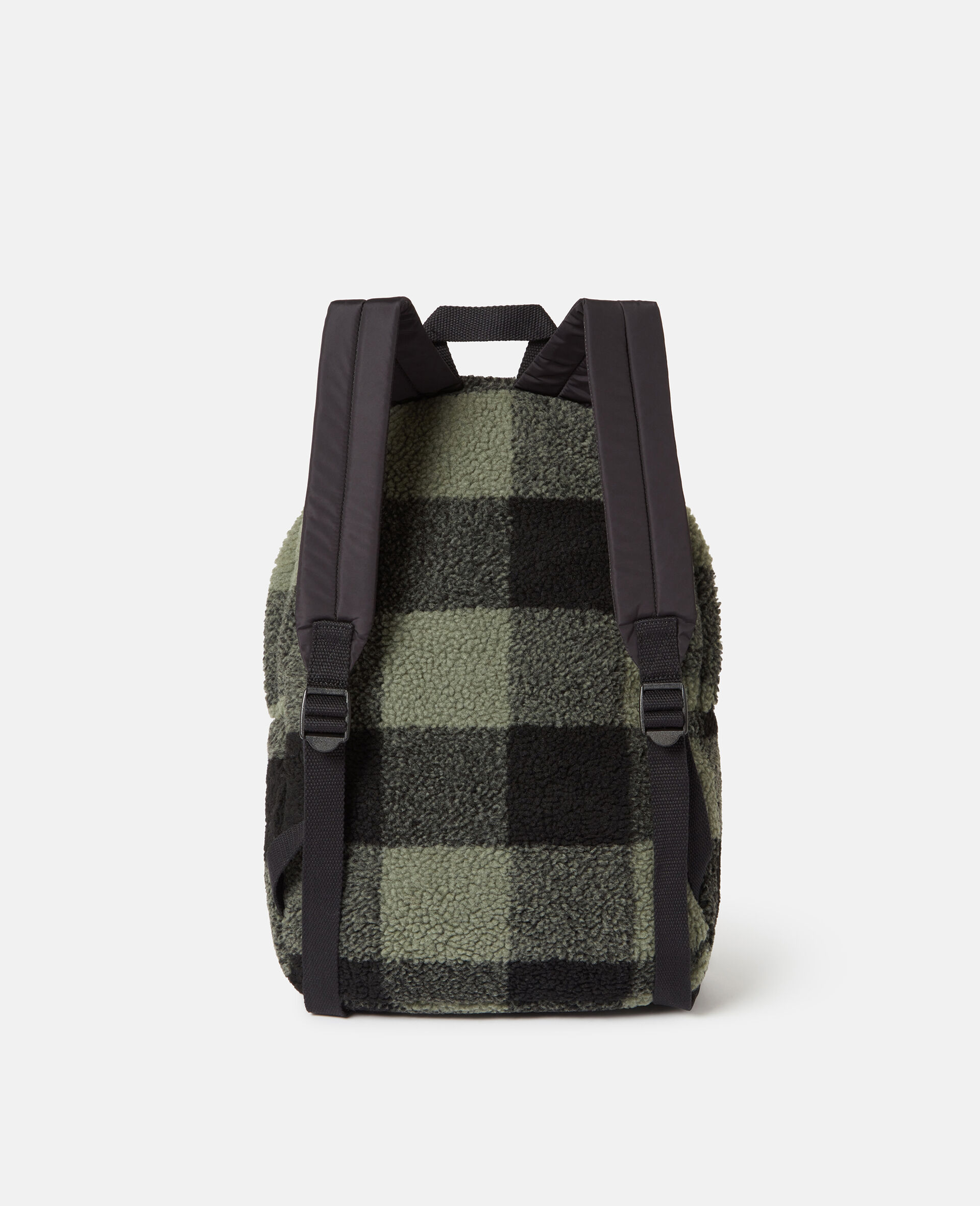 Check Print Backpack-Green-large Check Print Backpack-Green-large image number 2