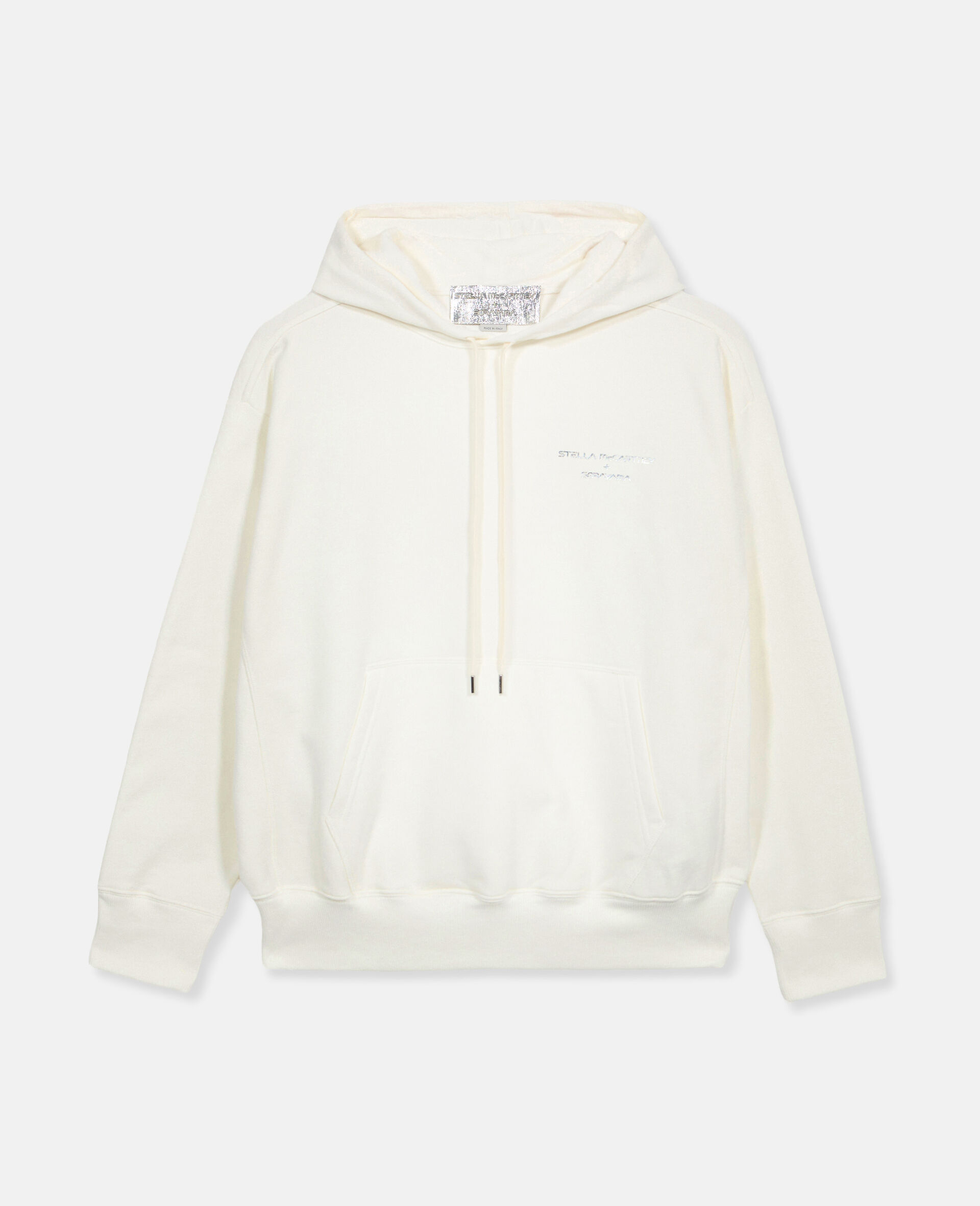 Sexy Robot Print Organic Cotton Hoodie-Beige-large image number 0