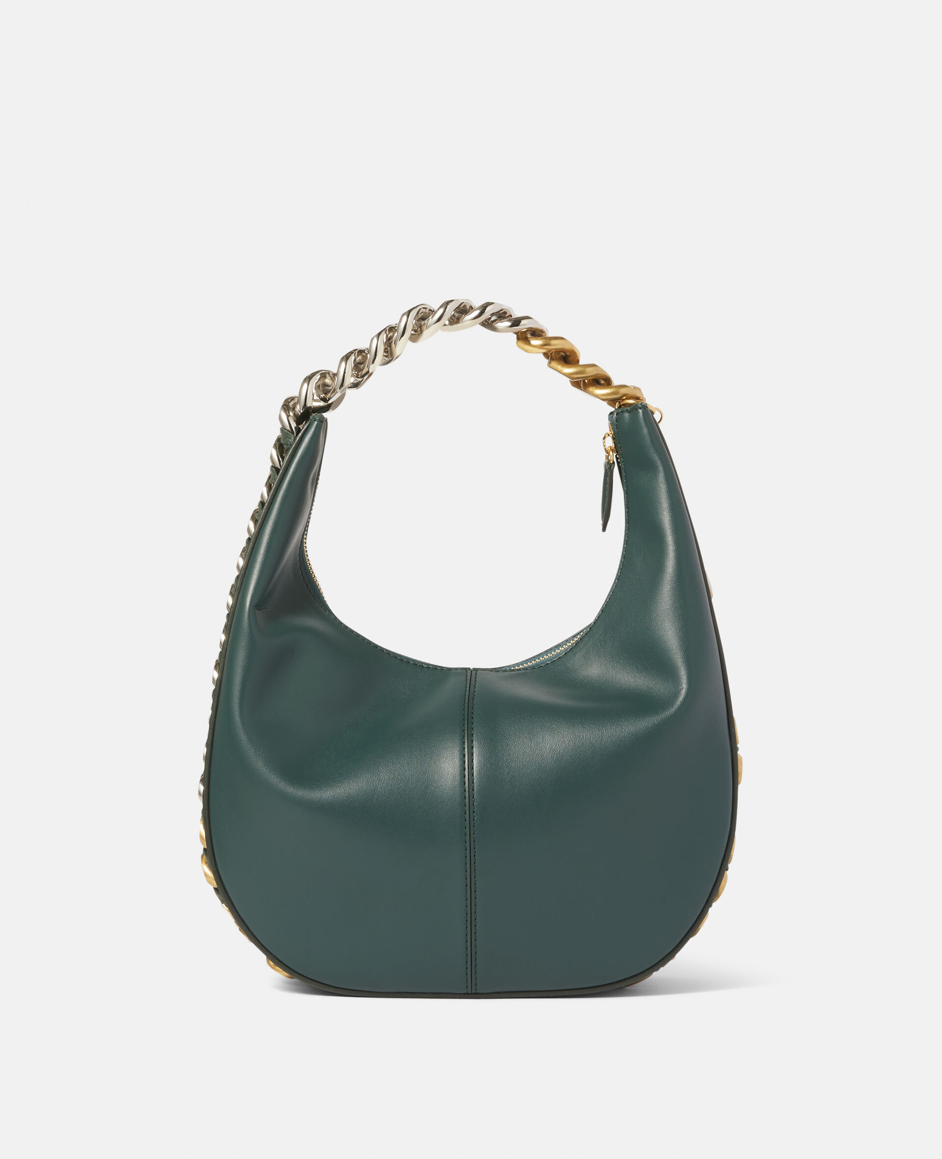 Frayme Small Zipped Shoulder Bag-Black-large image number 2