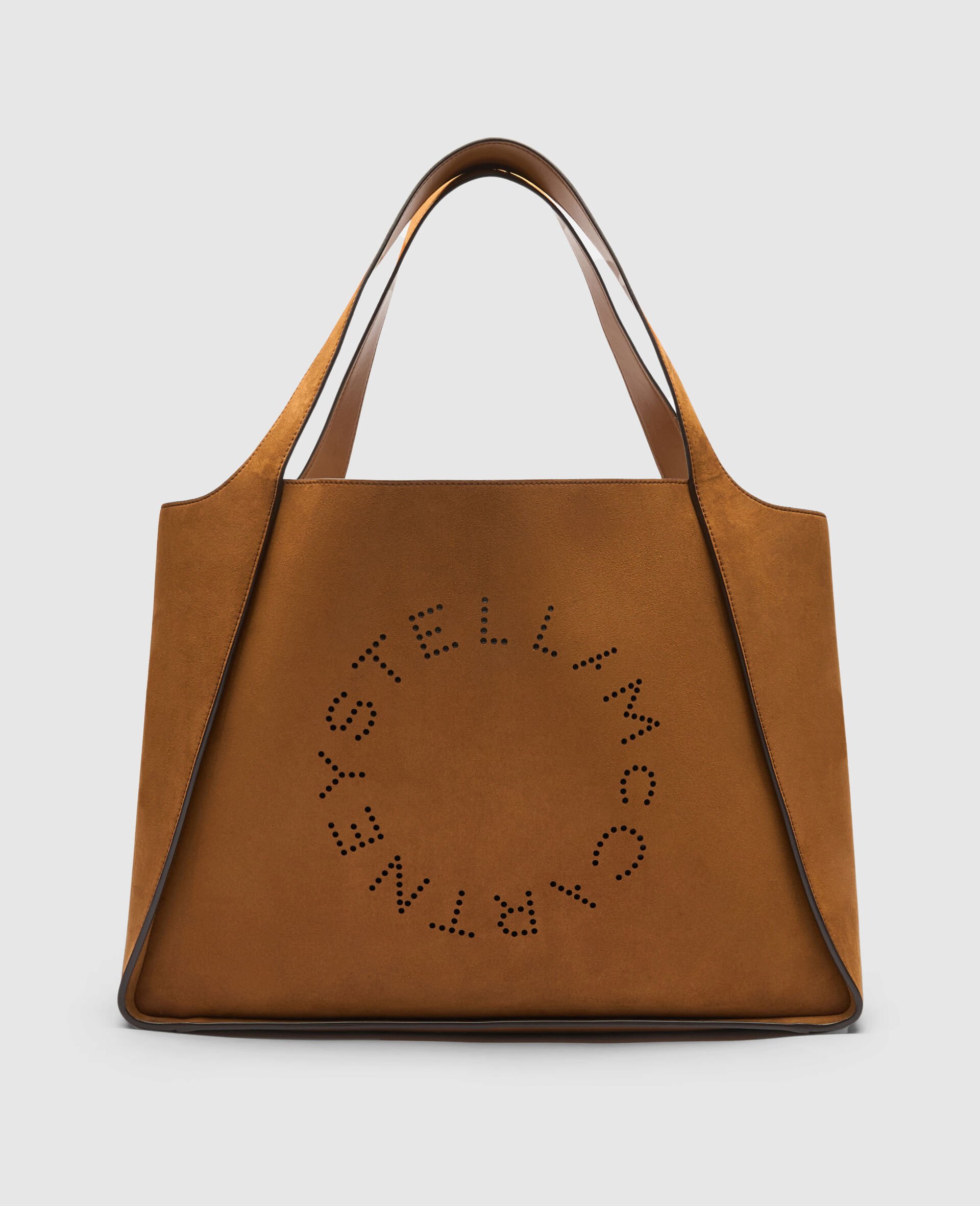 Logo Large Tote Bag-Brown-medium