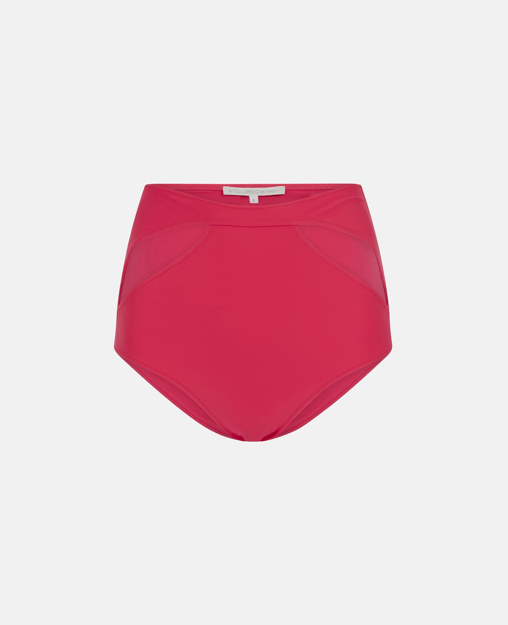 High Waist Bikini Bottom -Pink-large image number 0