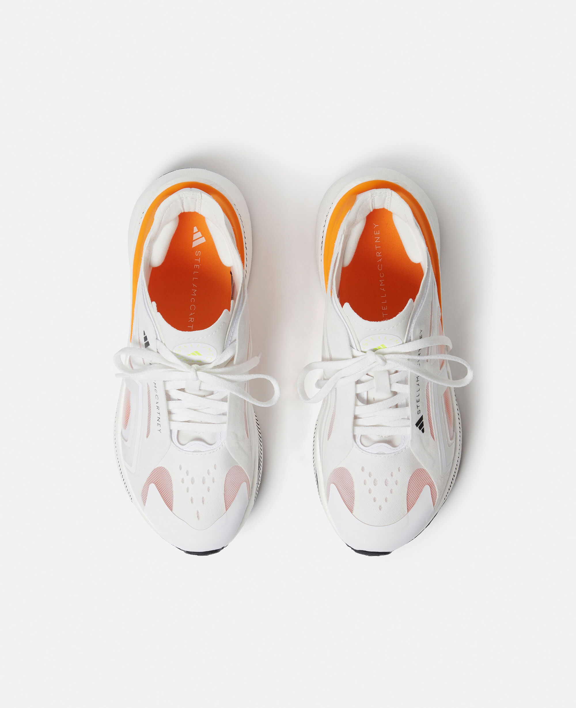 Stella Mccartney Ultraboost Running Sneakers Woman White Semi Solar Slime Yellow Size 5H