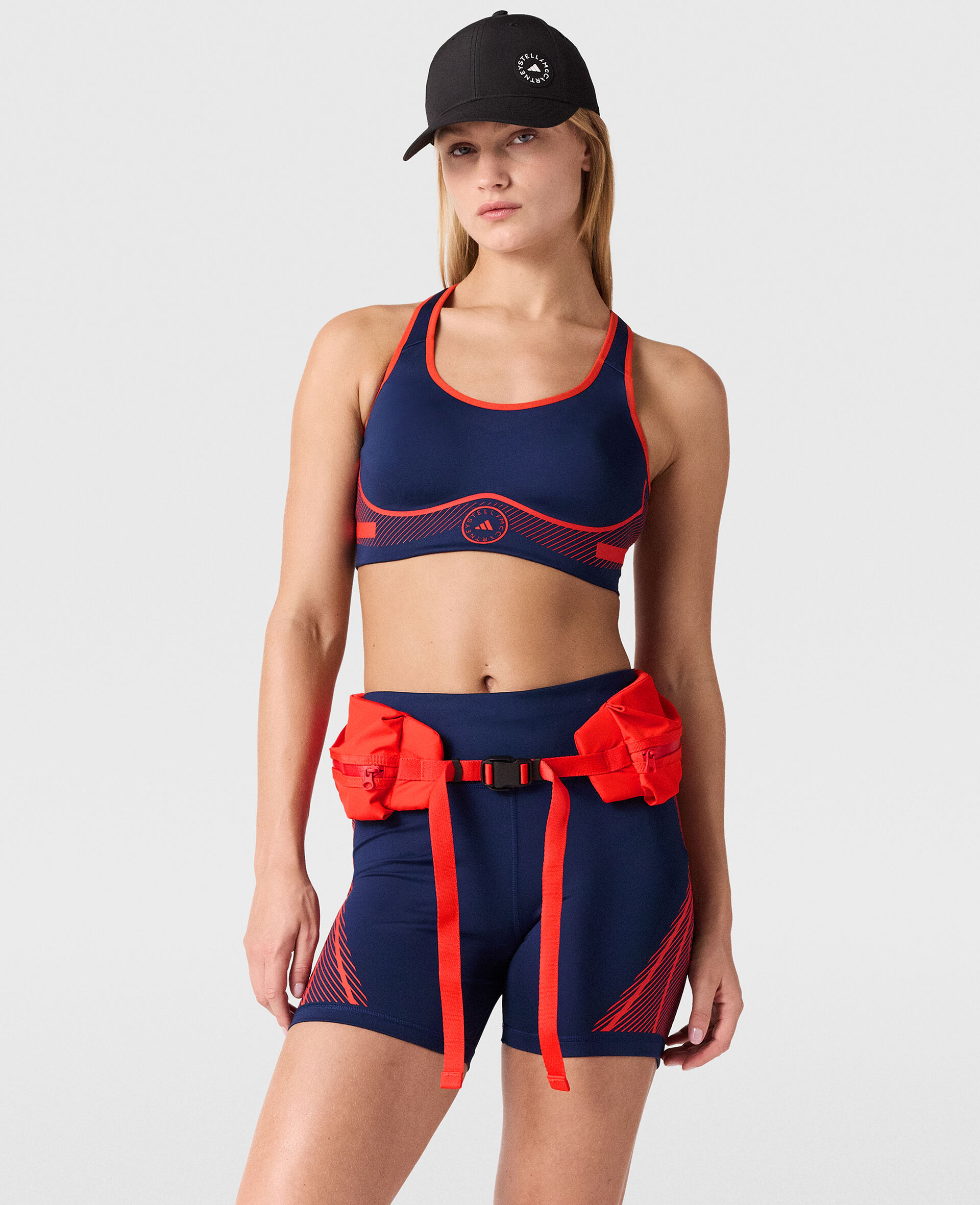 TruePace Running Shorts-Blue-model