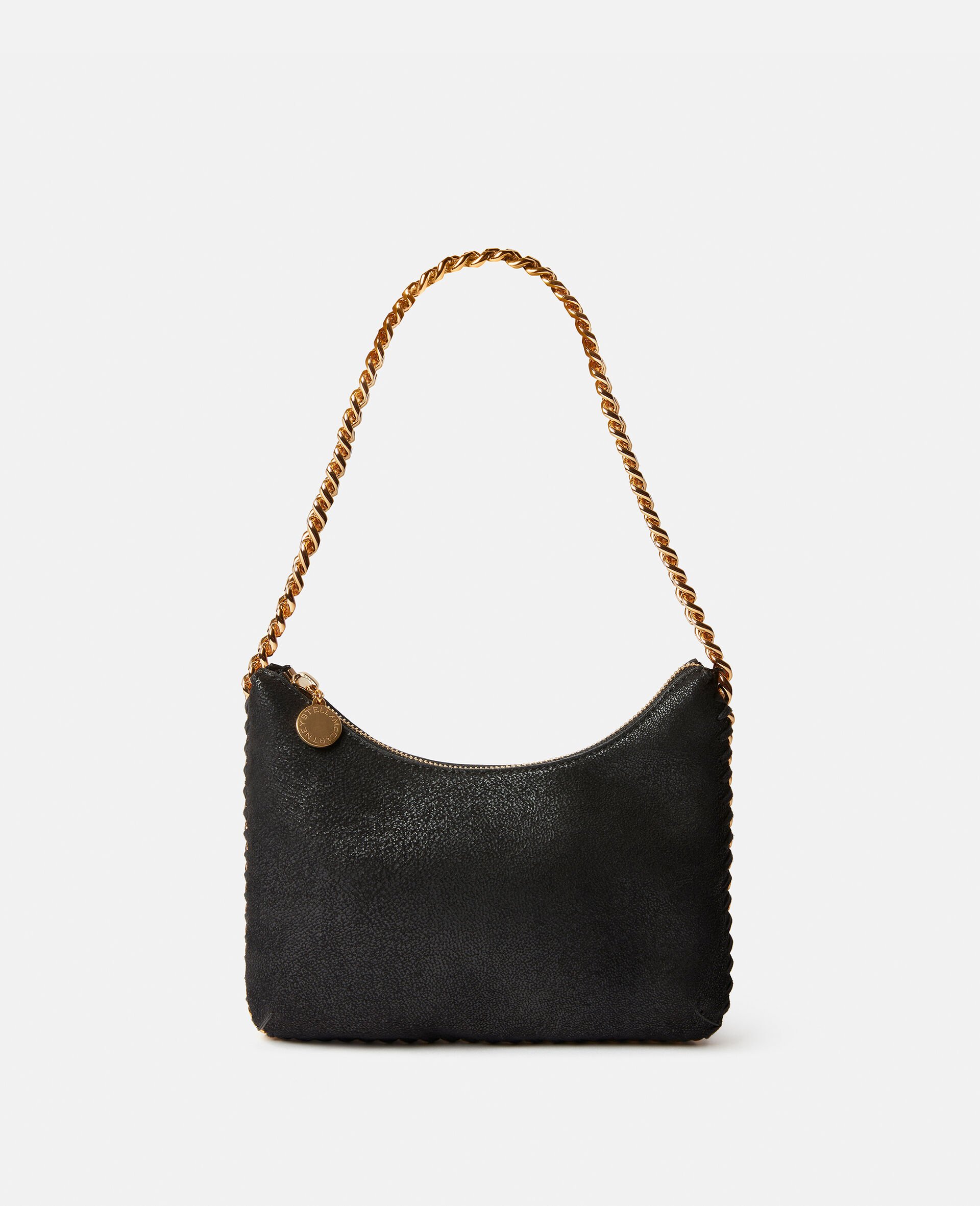 Falabella Zipped Mini Shoulder Bag -Black-large