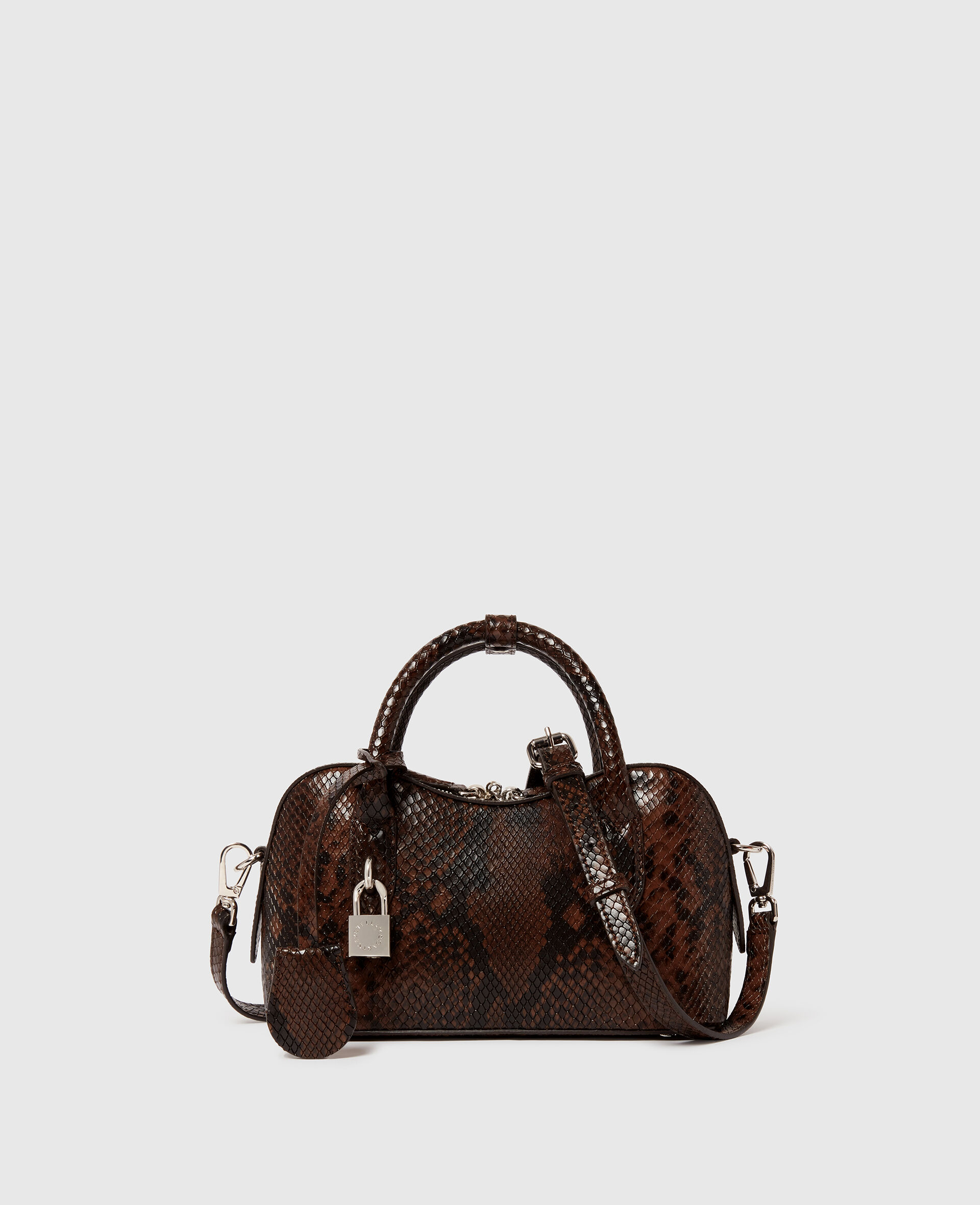 Ryder Snake Crossbody Bag-Brown-medium