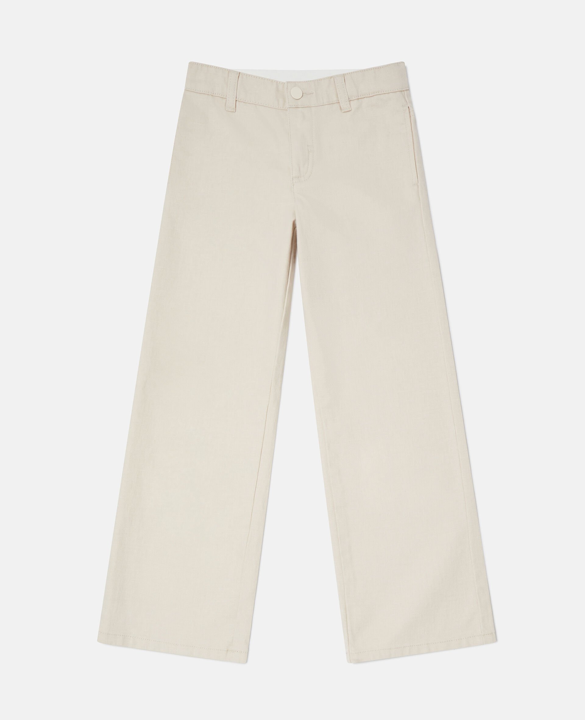 Tonal Straight-Leg Denim Jeans-Pink-large image number 0