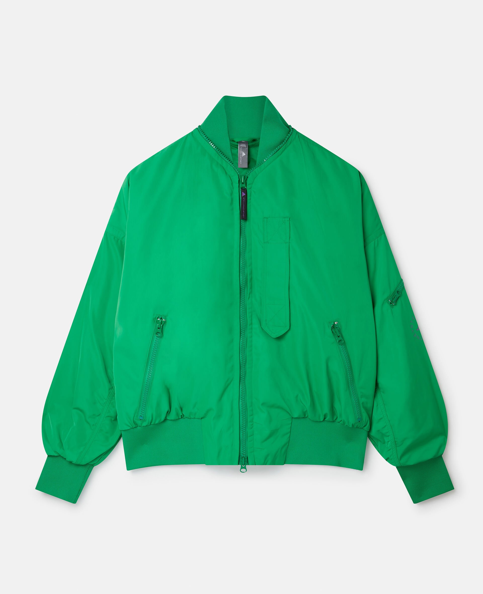 Woven Sportswear Bomber-Green-large