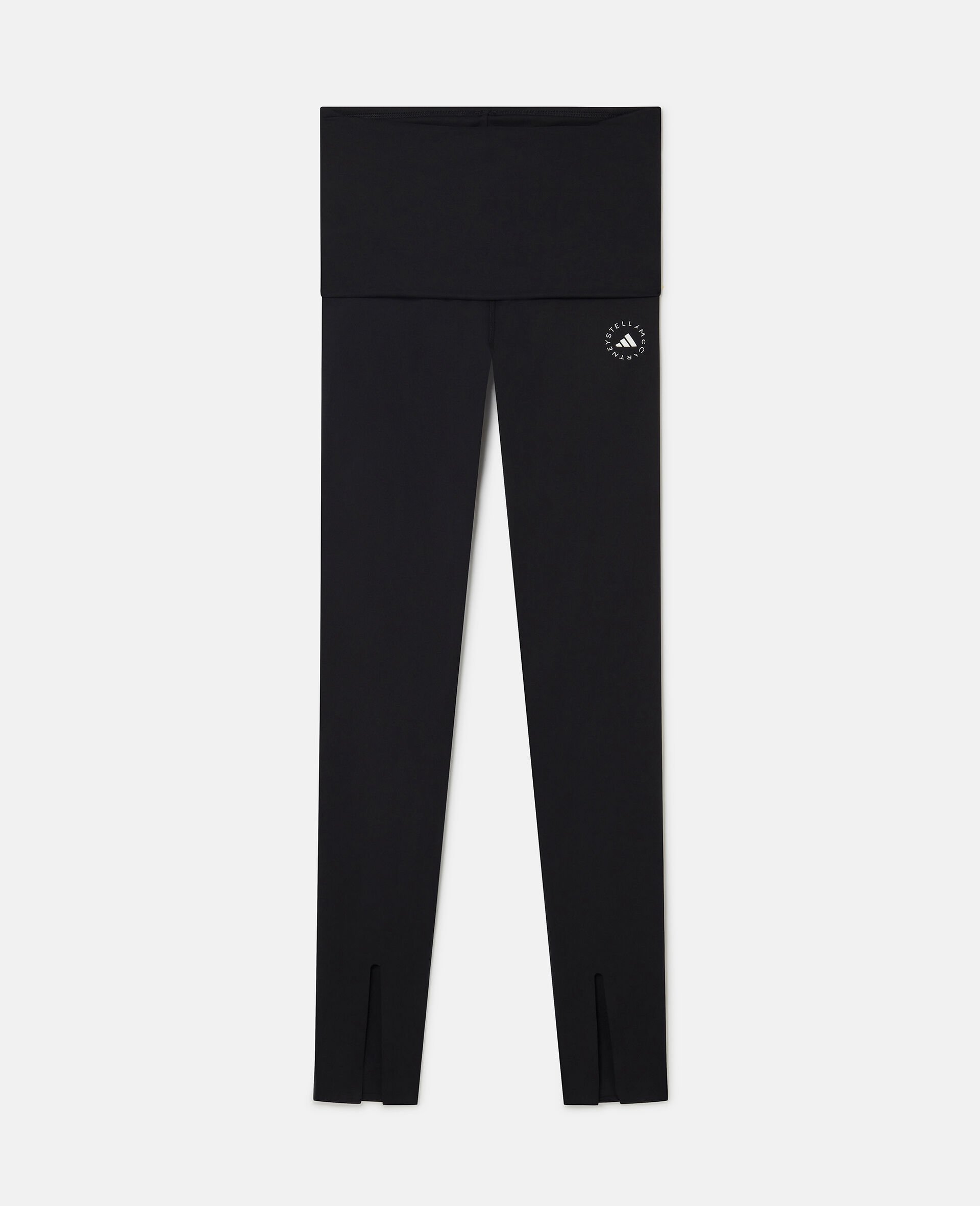 TrueStrength Yoga-Leggings mit geschlitztem Beinabschluessen-Schwarz-medium
