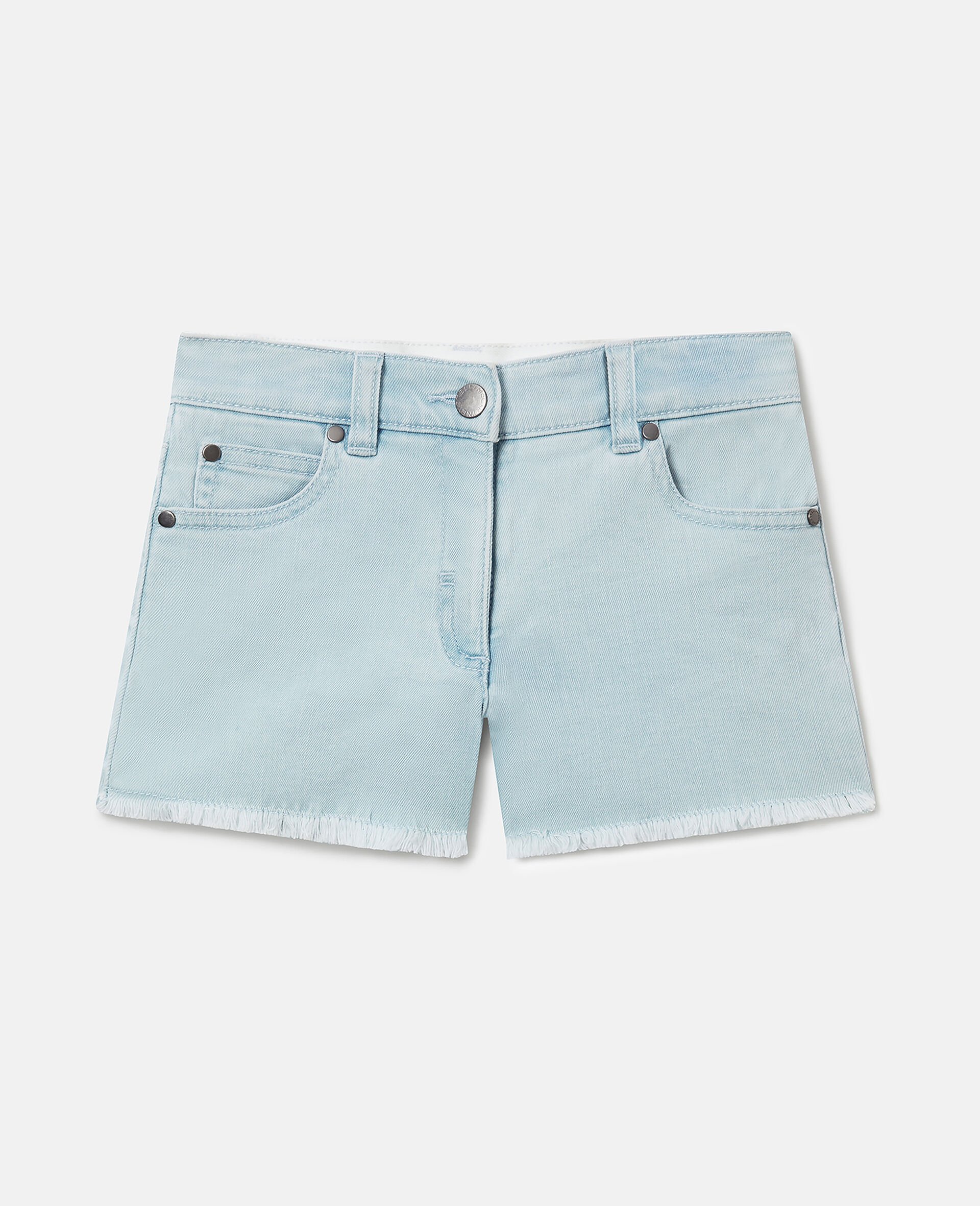 Denimshorts mit geradem Bein-Blau-medium