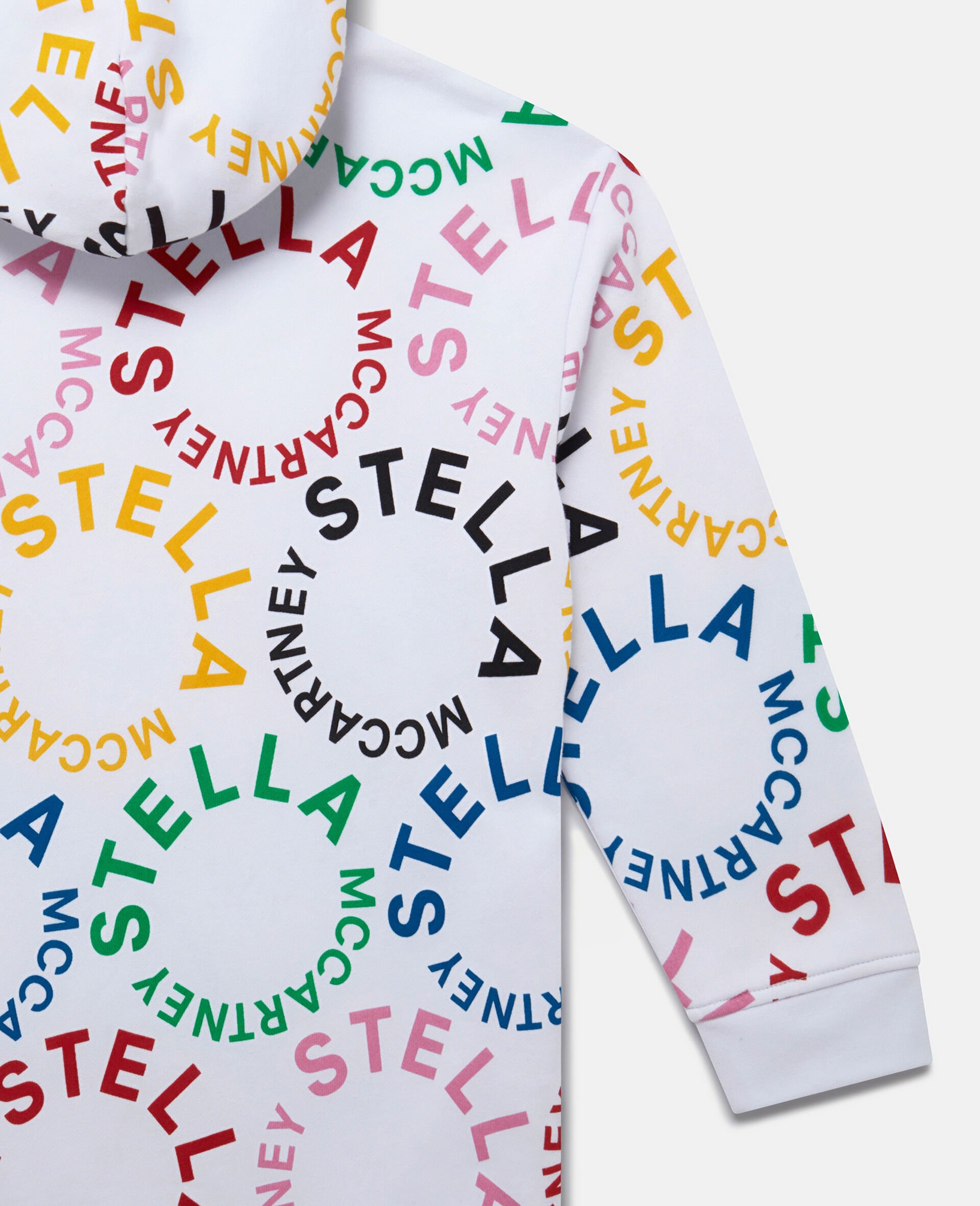 Kapuzenpullover mit Logo in Regenbogenfarben-Schwarz-large image number 3