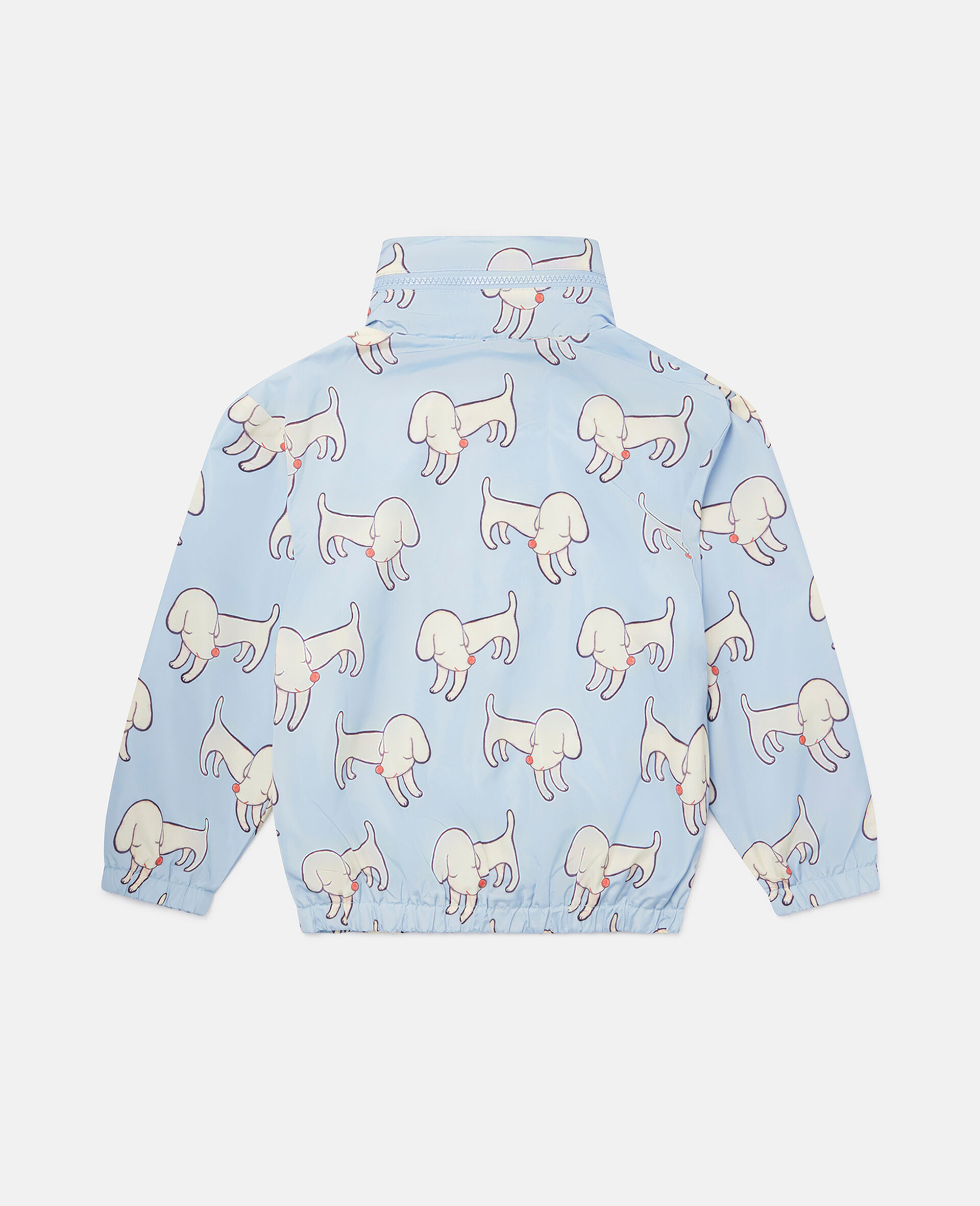 Lonesome Puppy Print Packable Hooded Jacket-Multicolour-large image number 1
