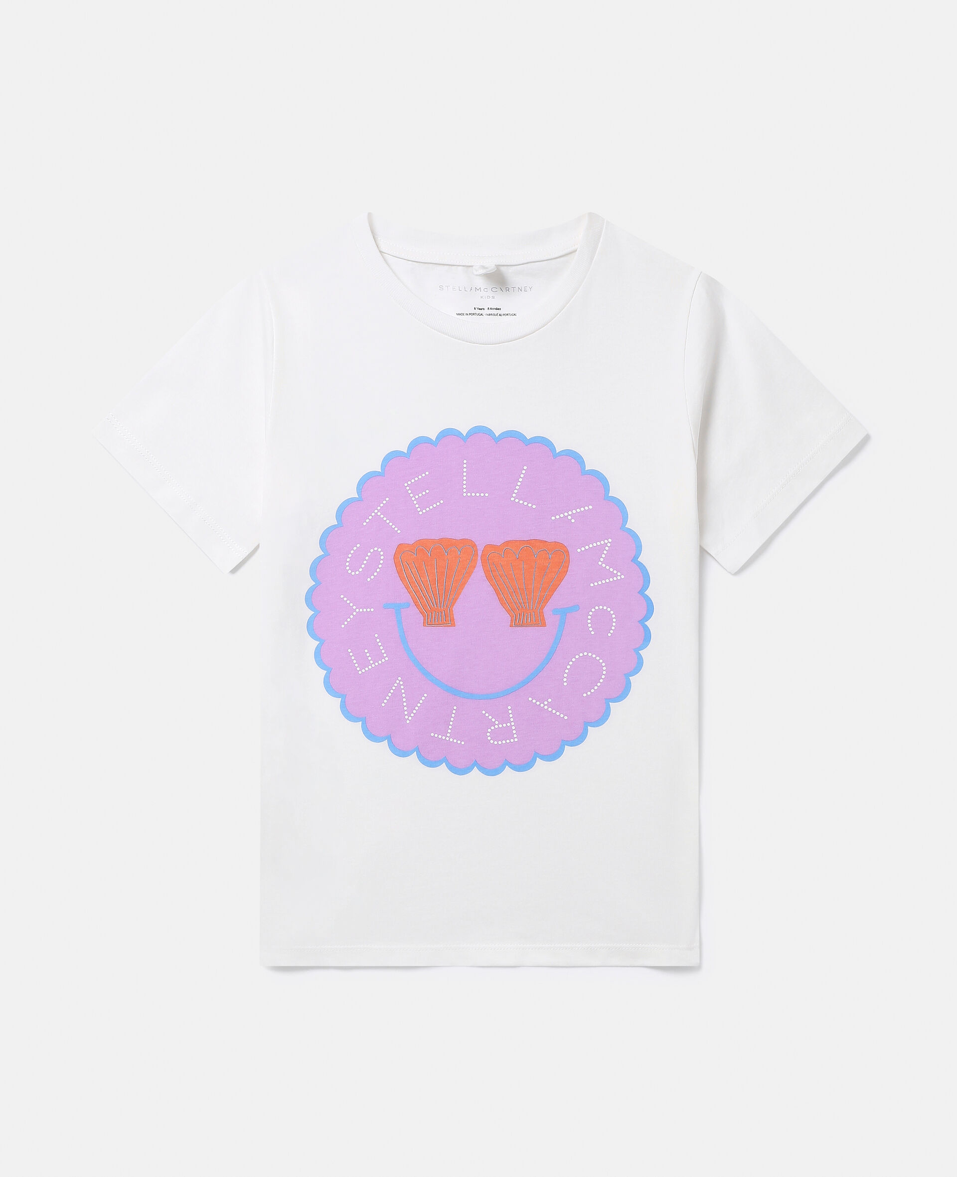 T-Shirt mit Seepferdchen und Logoscheibe-Cream-medium