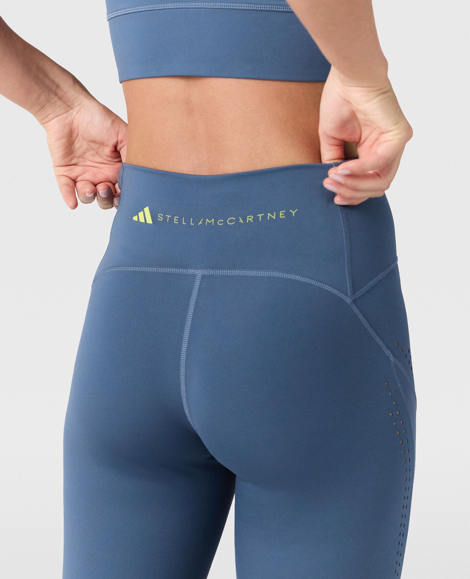 TruePurpose Optime Training 7/8 Leggings-Blue-large image number 3