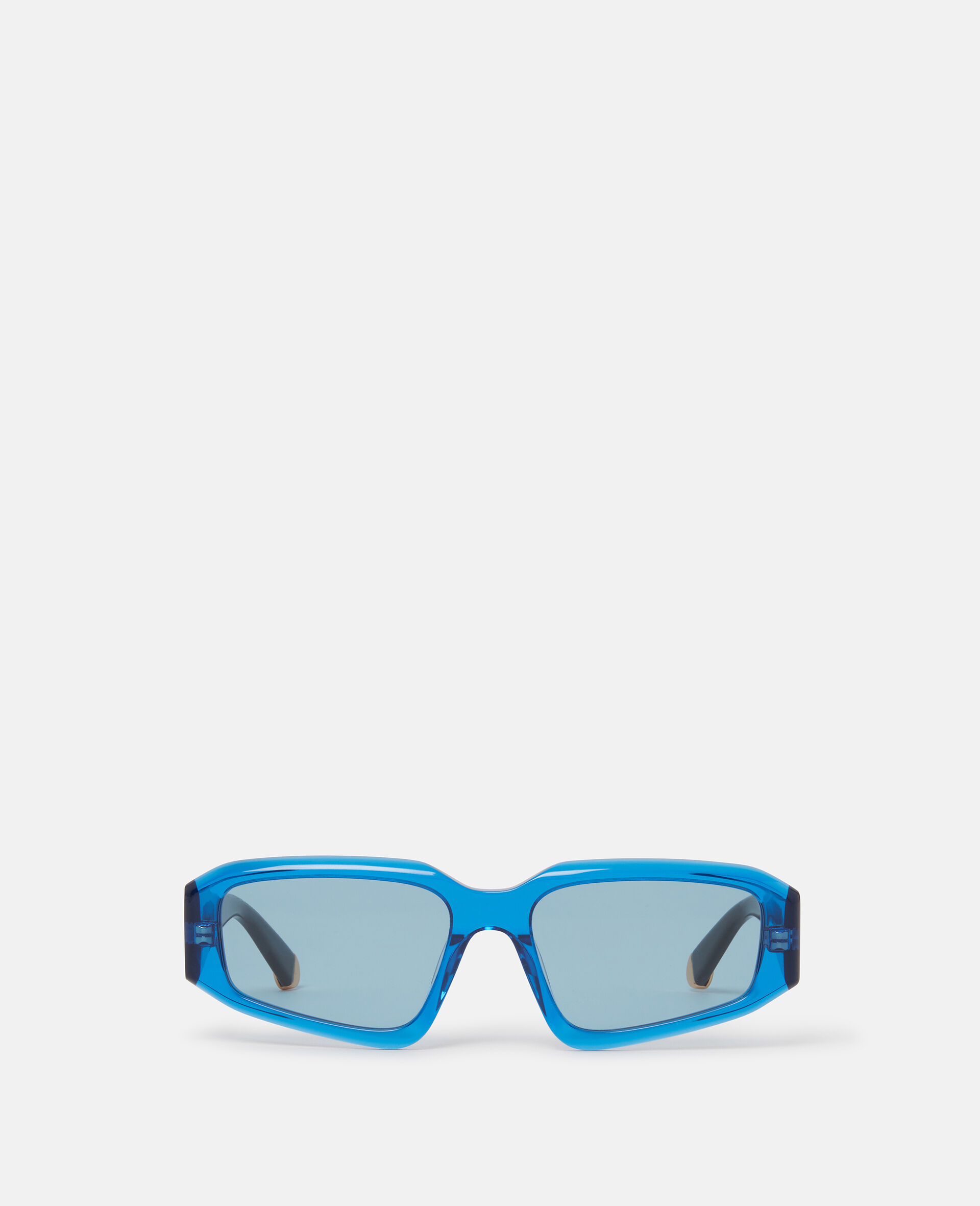 Abstract Rectangle Sunglasses-Black-large image number 0