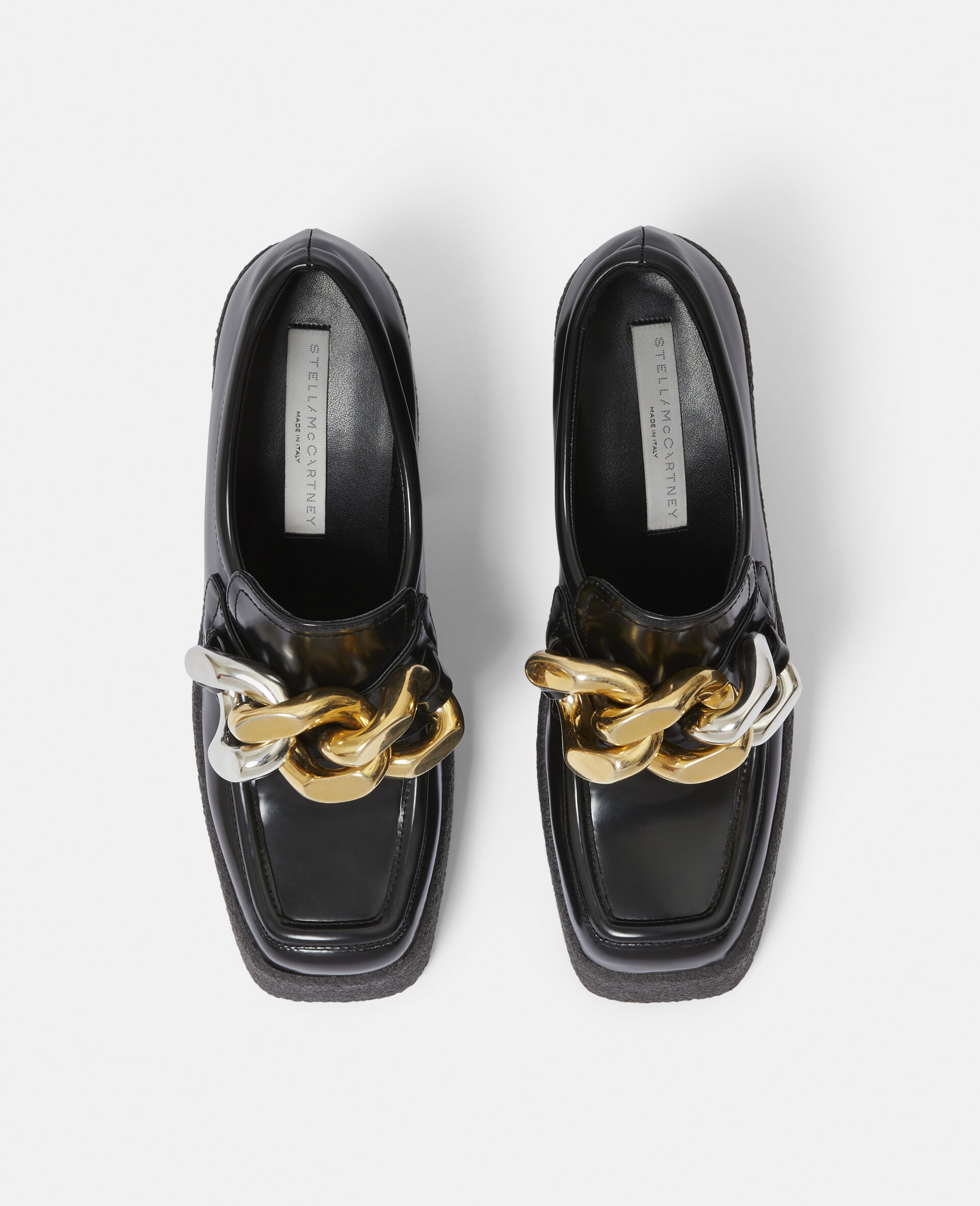Skyla Chunky Heel Loafers-Black-large image number 3