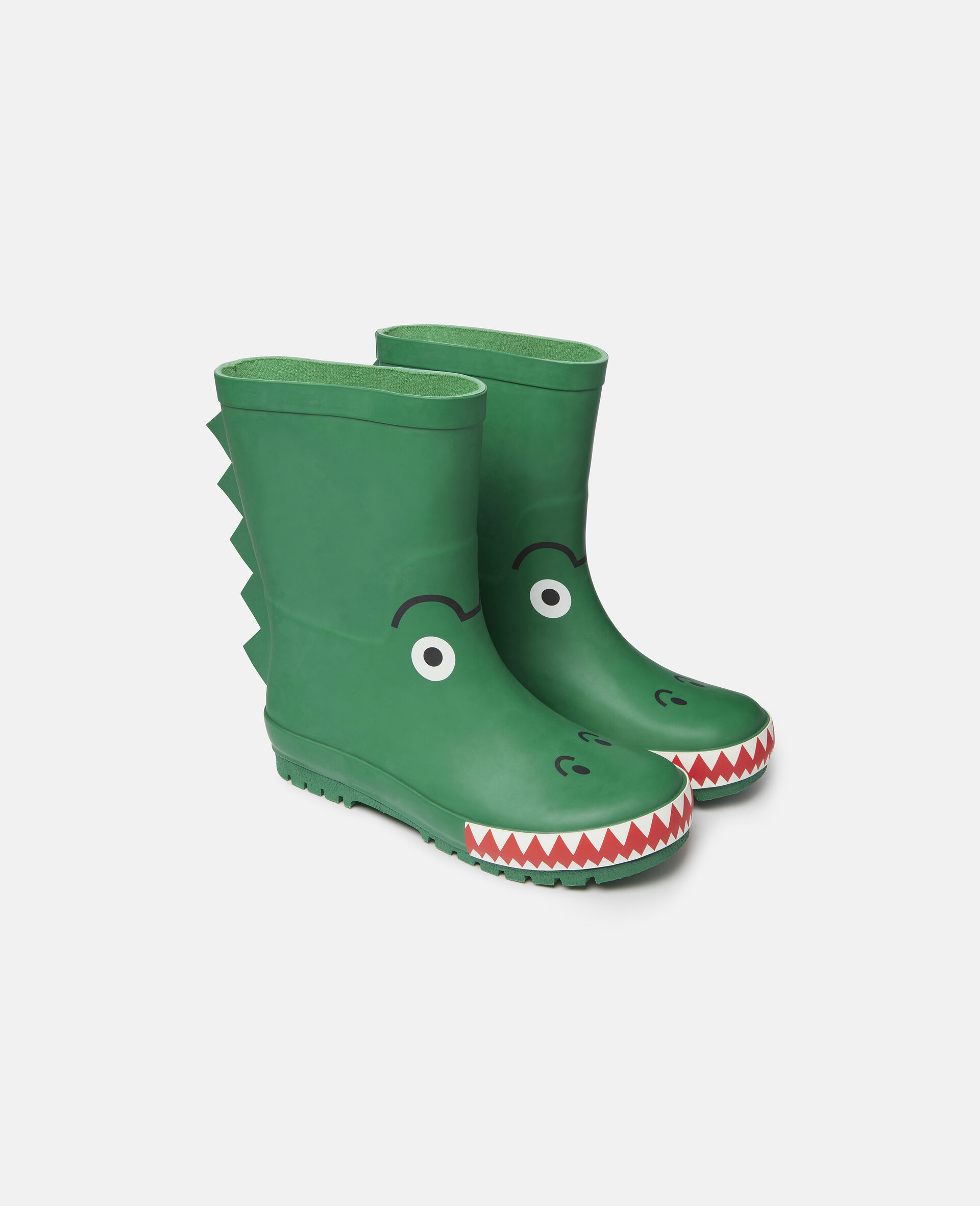 Crocodile Spike Rainboots-Green-large image number 3