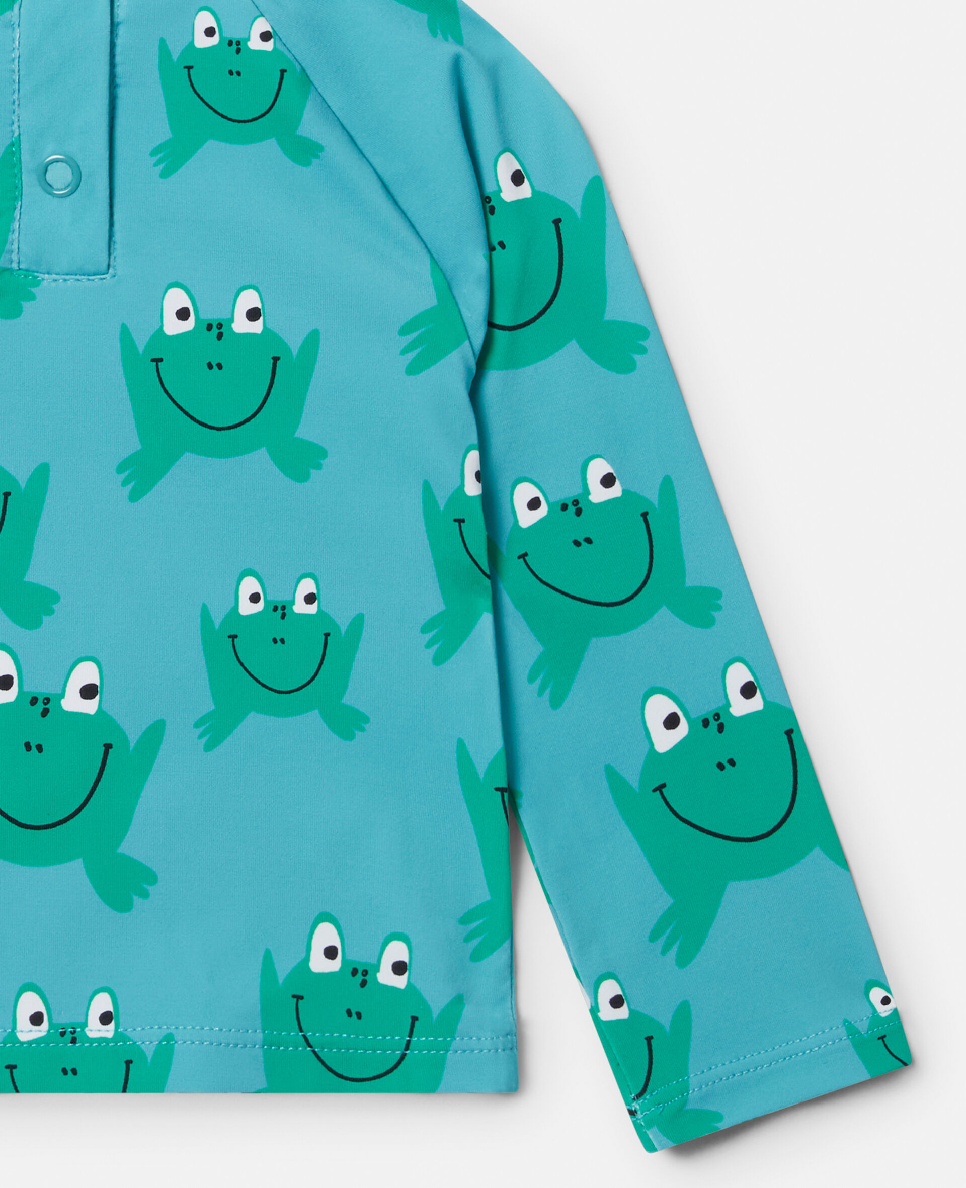 Frog Print Swim Top-Blue-large Frog Print Swim Top-Blue-large image number 3