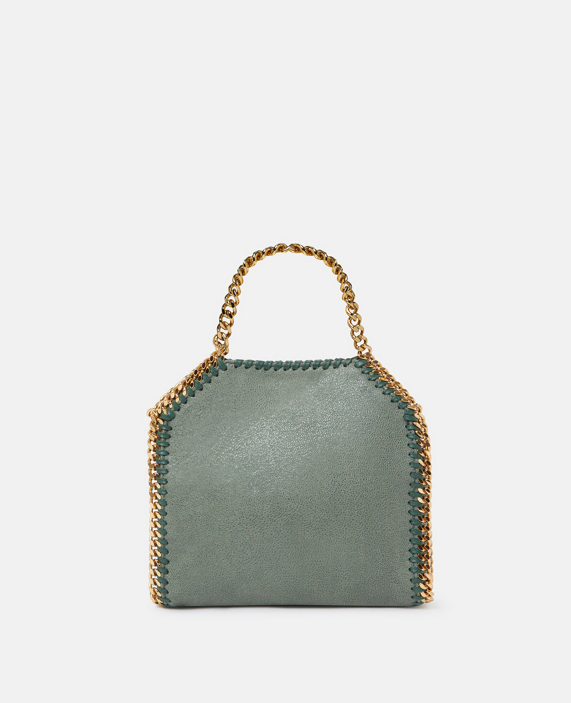 Women Stone green Falabella Tiny Tote Bag | Stella McCartney US