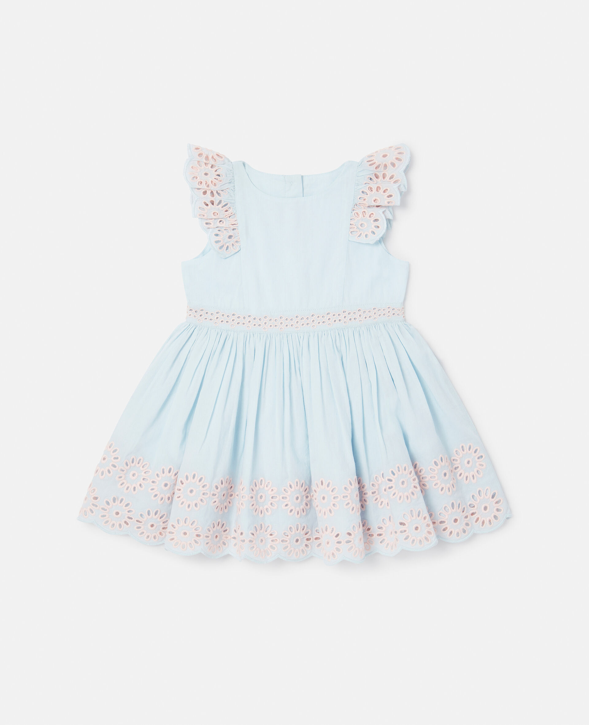 Flower Crochet Dress-Blue-large image number 0