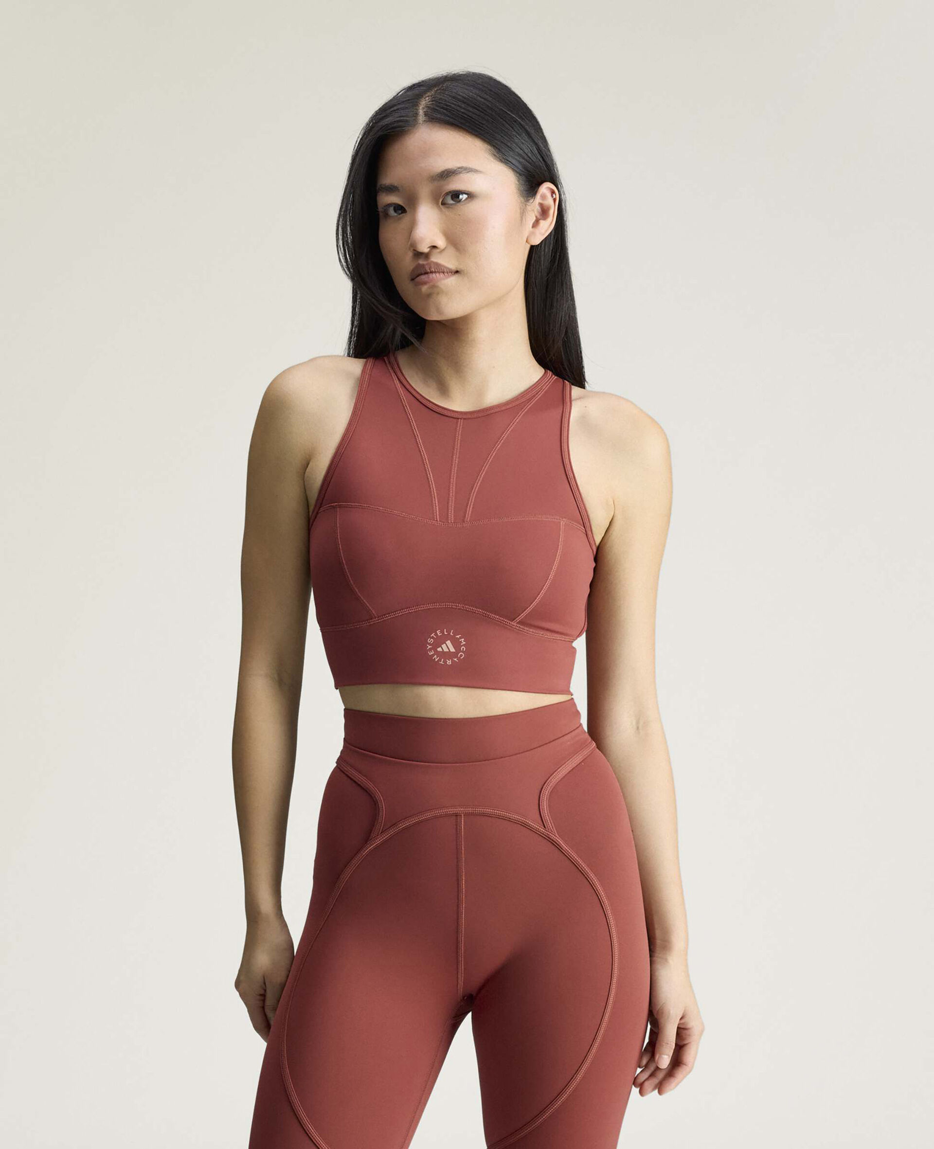 TrueStrength Sleeveless Yoga Crop Top-Red-medium