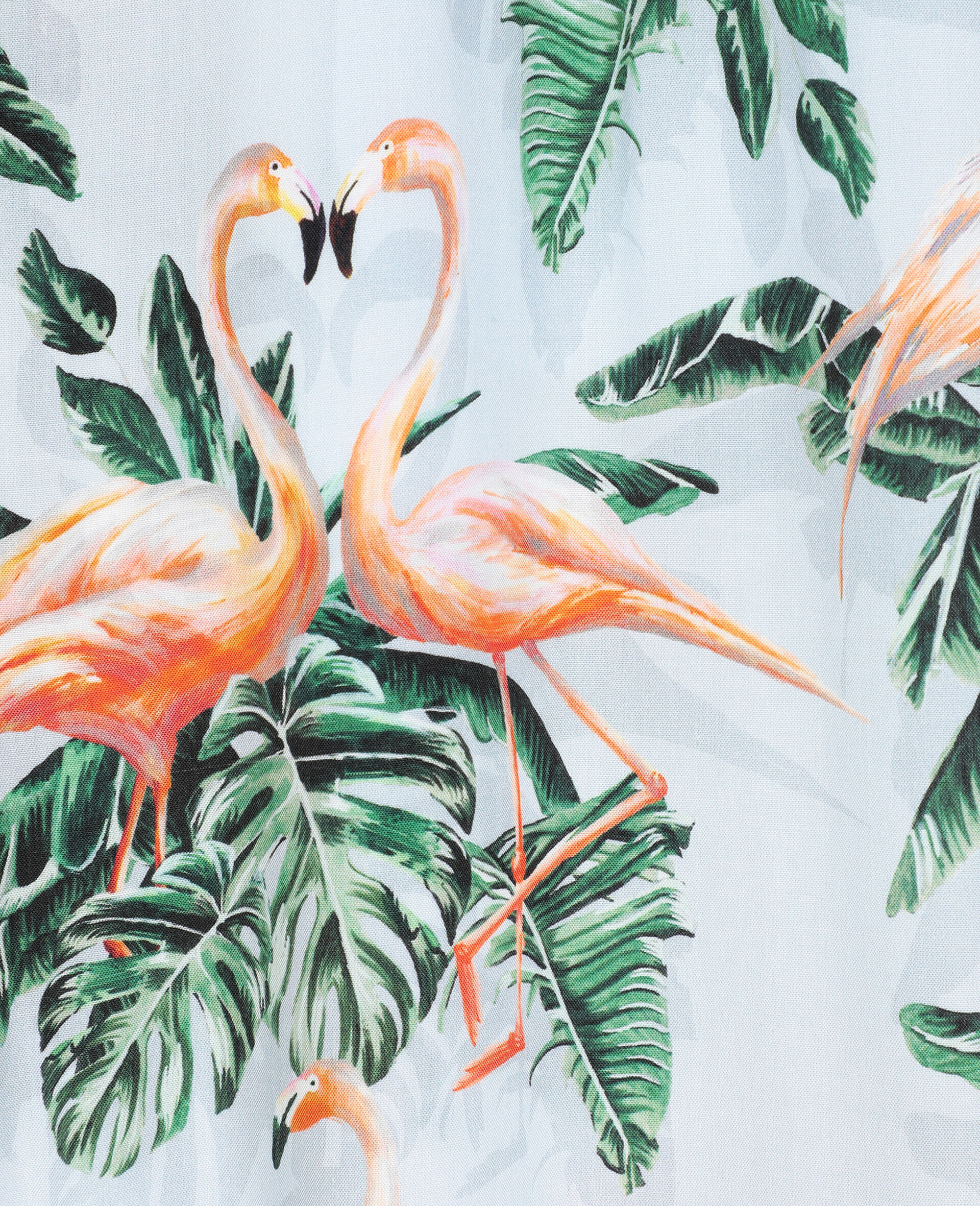 Viskoseoverall mit malerischem Flamingo-Print-Grün-large image number 1