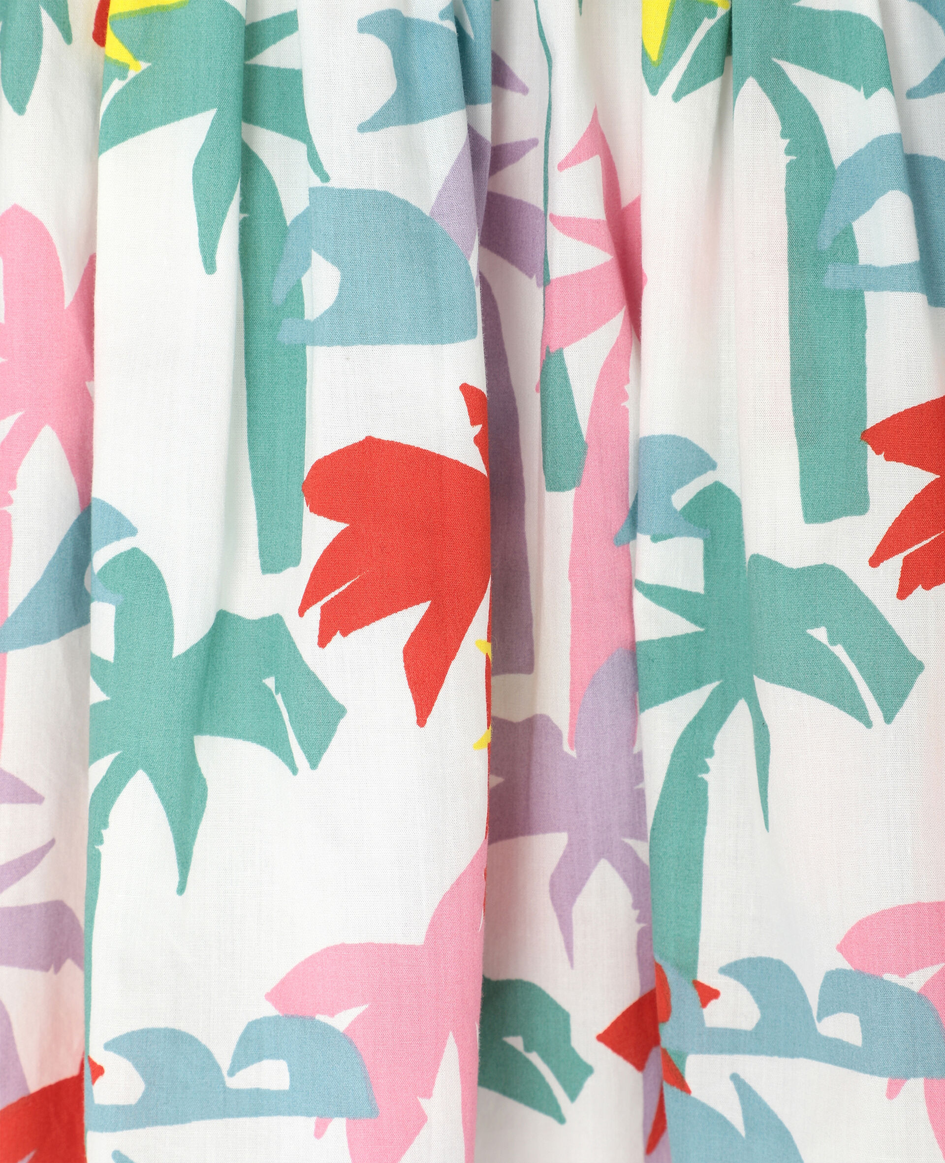 Palms Cotton Dress-Multicolour-large image number 1