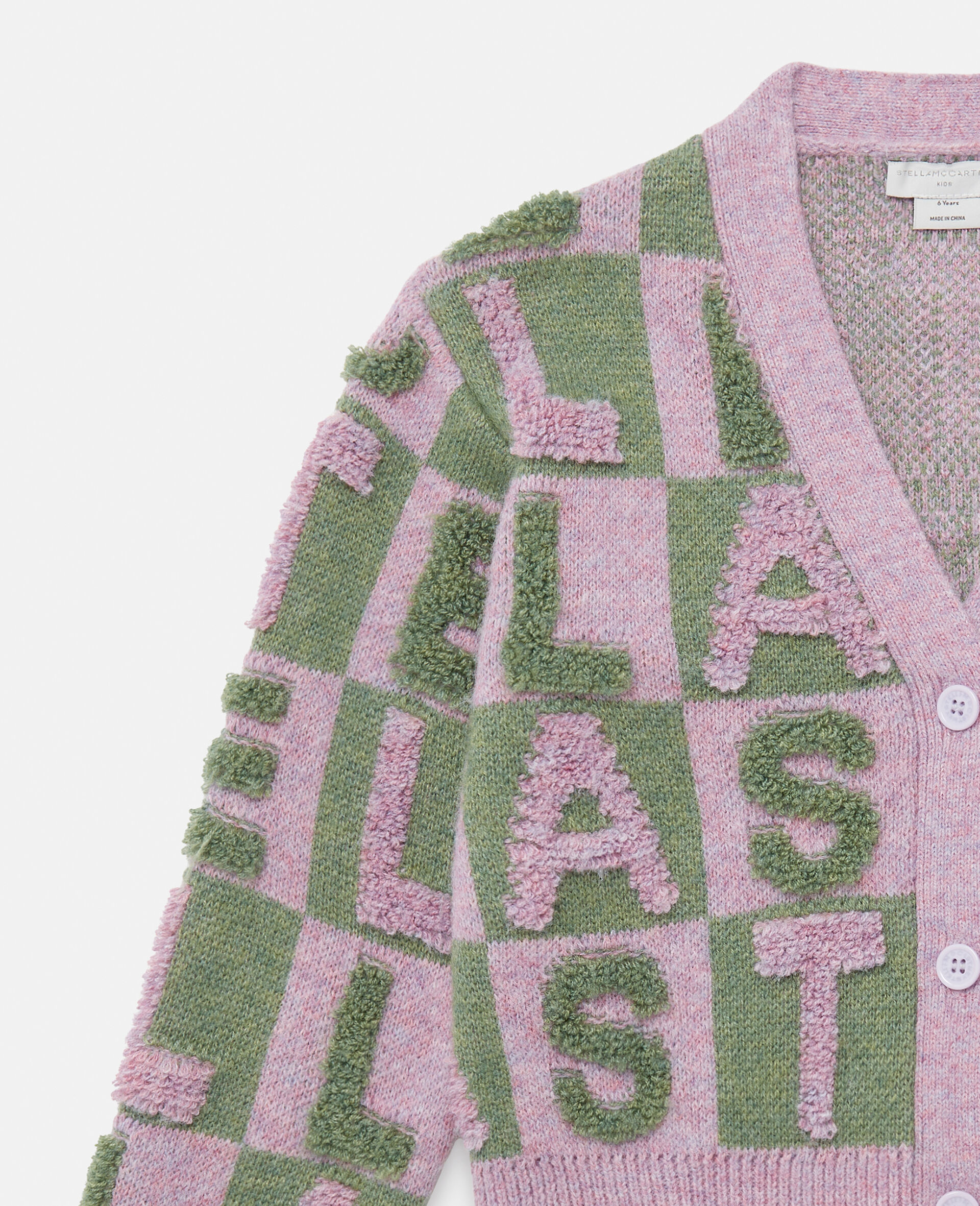 Logo Appliqué Knit Cardigan-Multicolour-large Logo Appliqué Knit Cardigan-Multicolour-large image number 1