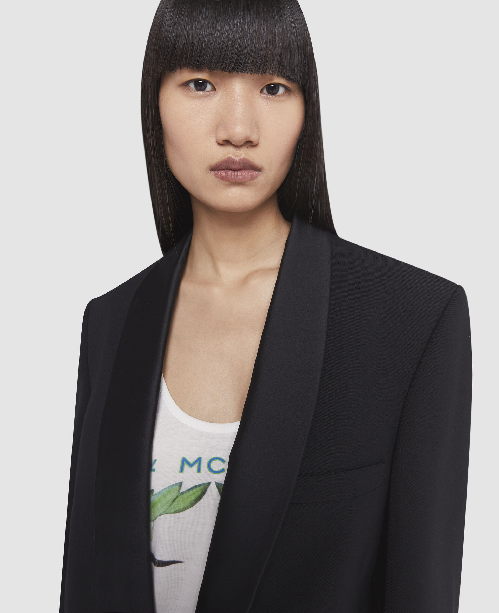 Tuxedo Jacket-Black-large image number 3