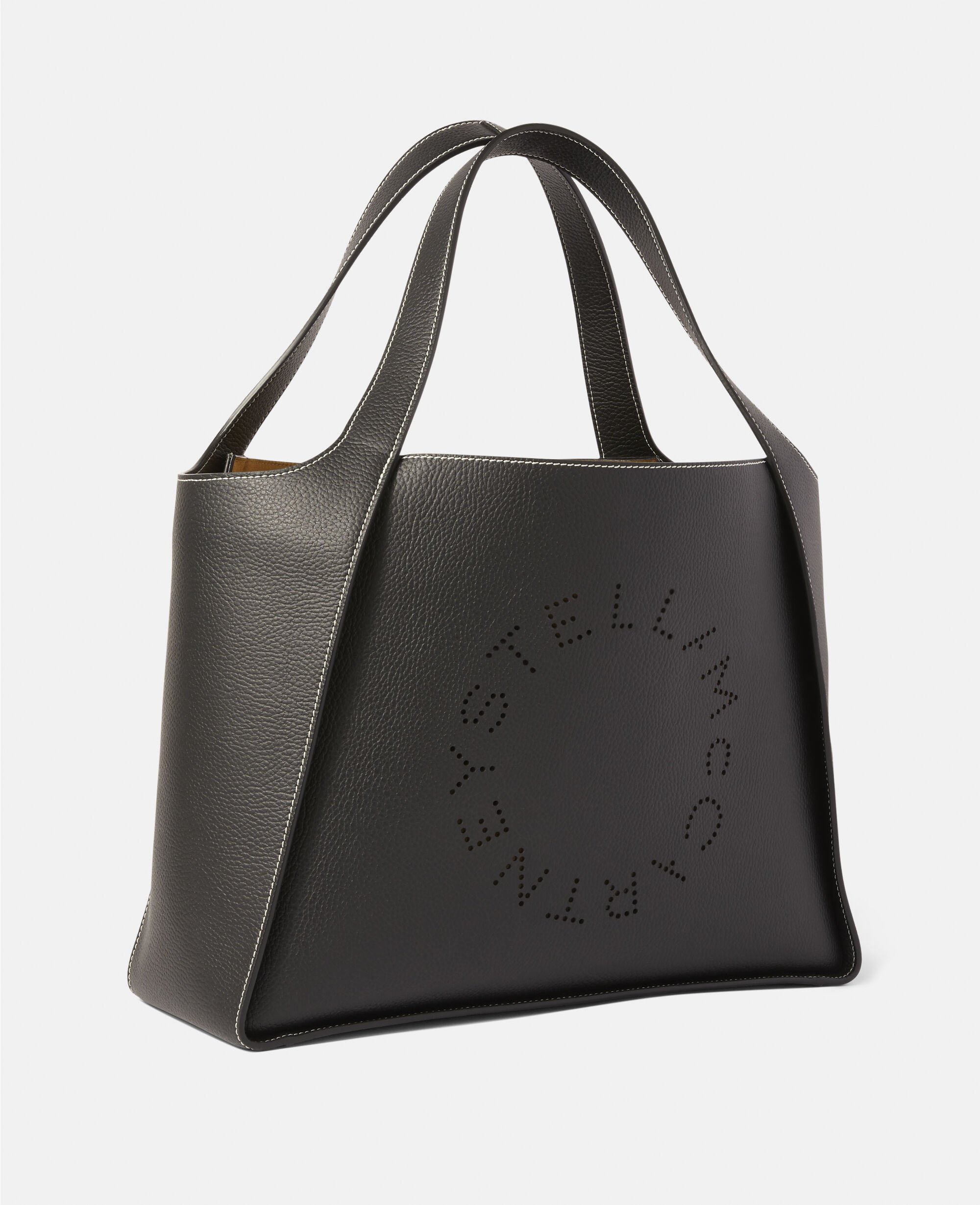 正規品新品未使用Stella McCartneyレザー ロゴバッグ トートバッグ Women ブラック ロゴ ラージ トートバッグ | Stella McCartney JP