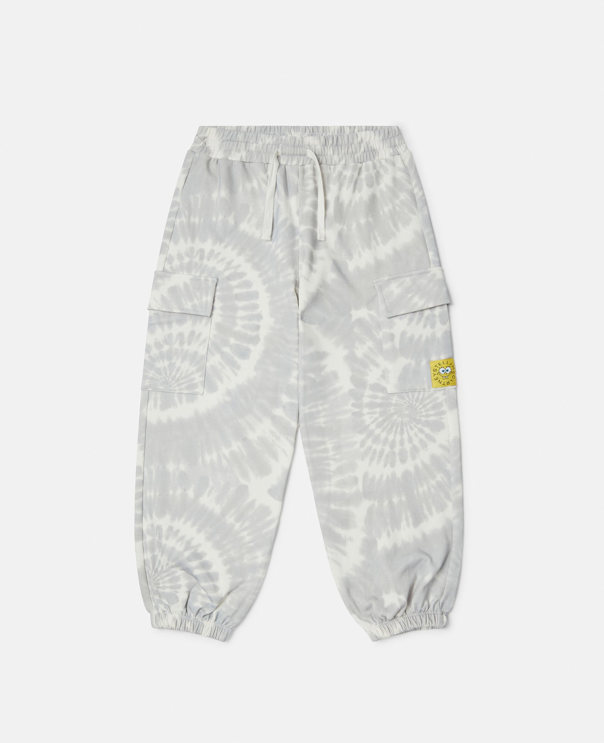 SpongeBob Tie-Dye Graphic Joggers-Grey-medium